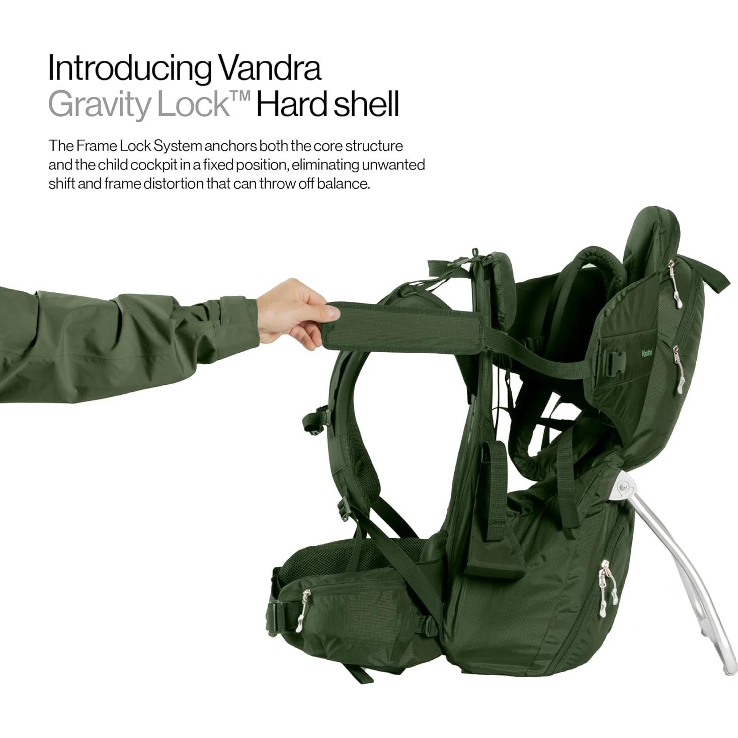 Mochila Portabebés Vandra Forest Verde Bosque - Gravity Lock