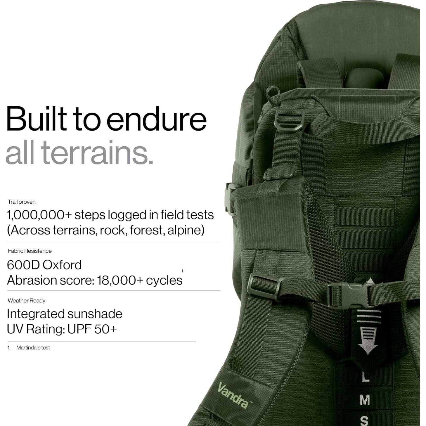 Mochila Portabebés Vandra Forest Verde Bosque - Gravity Lock