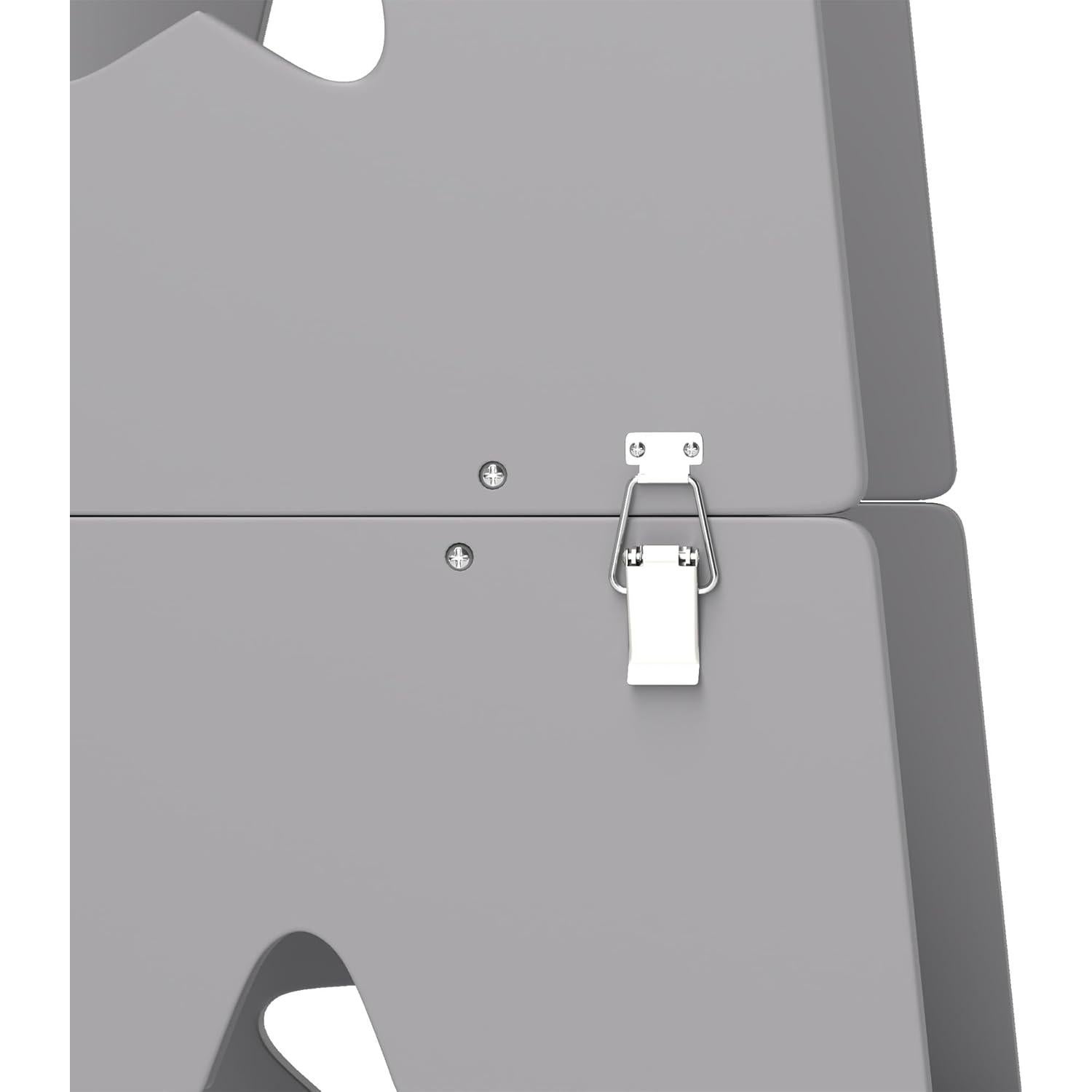 Torre de Pie 2 en 1 Qaba para Niños con Barandilla Gris