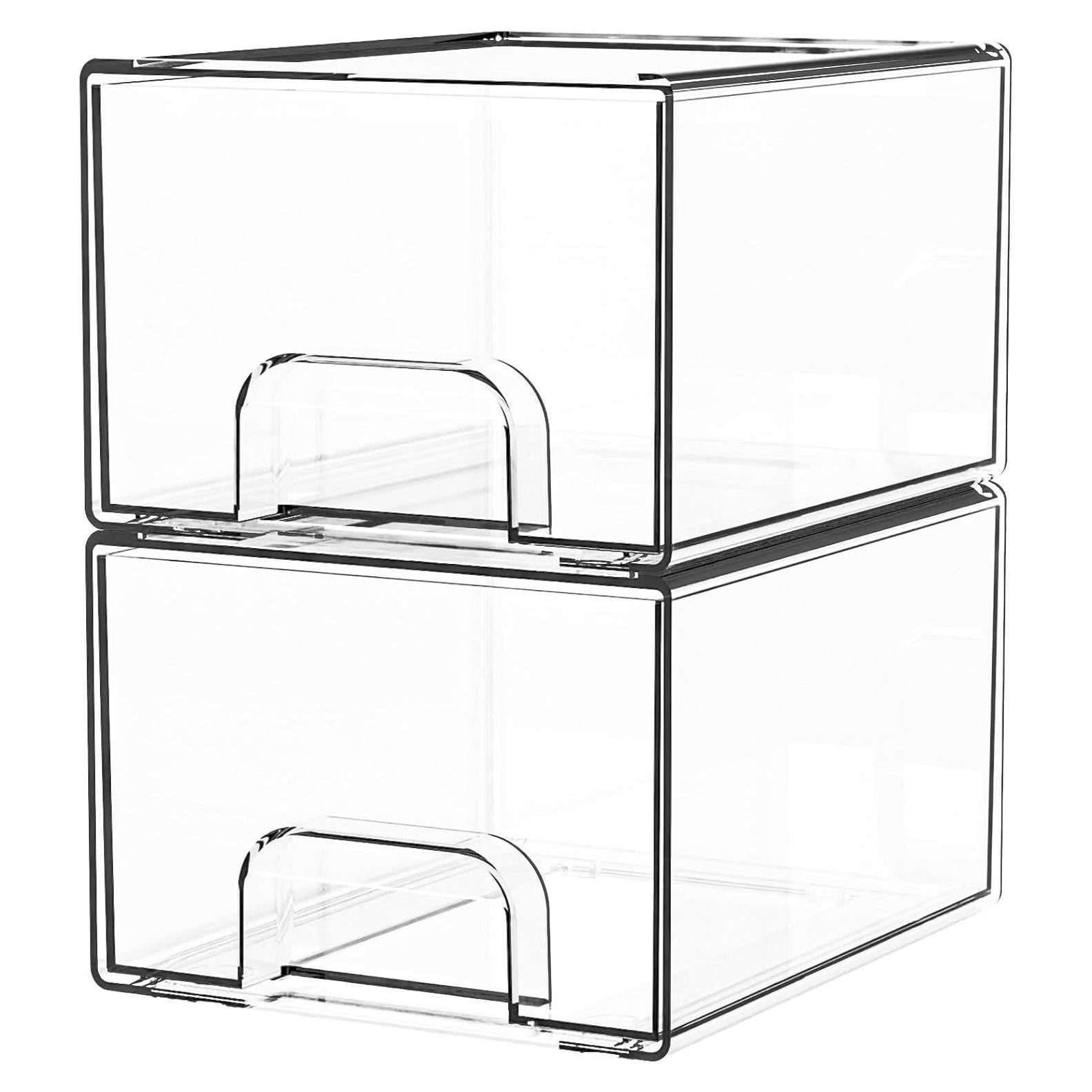 Cajones de Almacenamiento Apilables Yieach 11.2 cm Acrílico 2 PCS