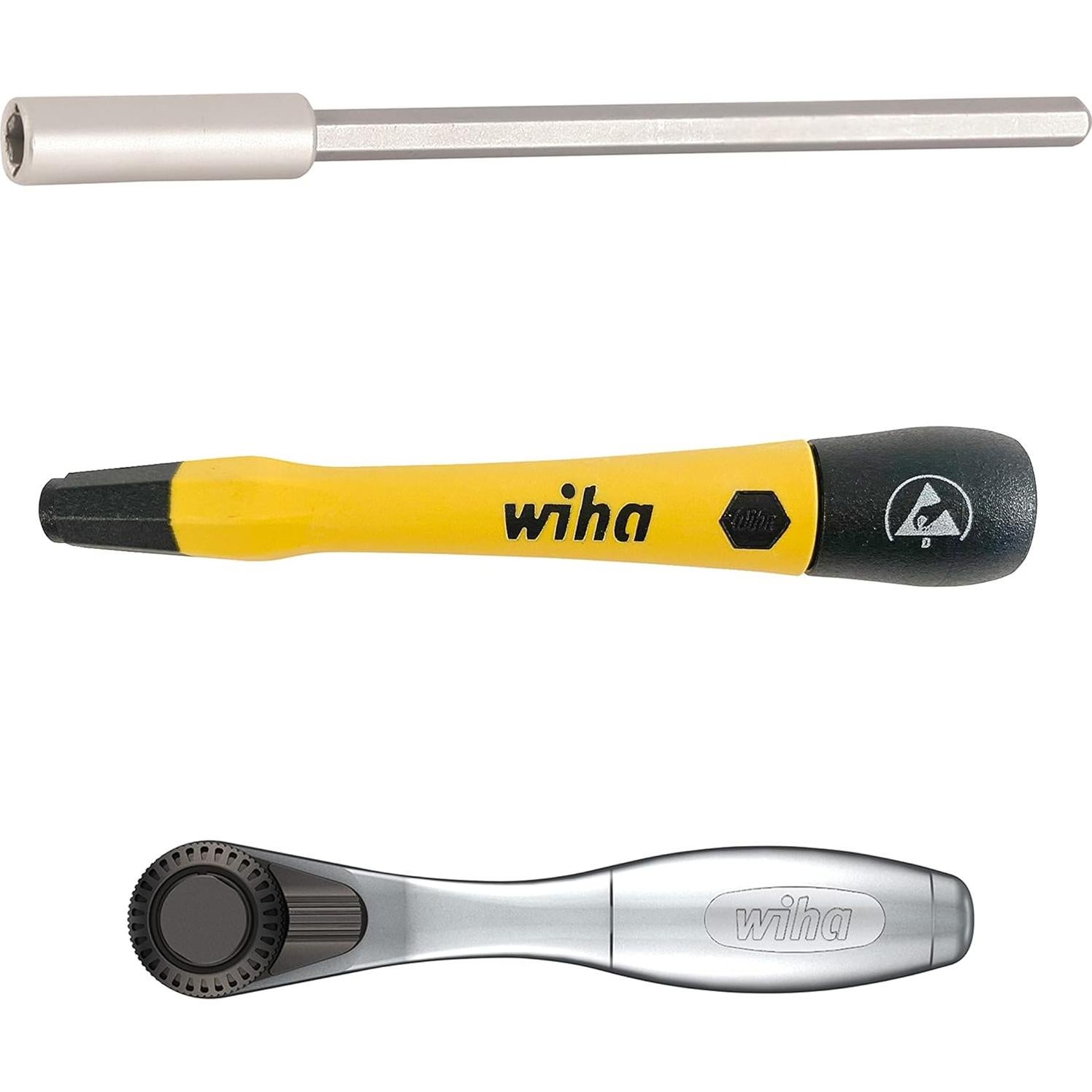 Juego de 65 Piezas Wiha 75965 Carraca y MicroBits ESD