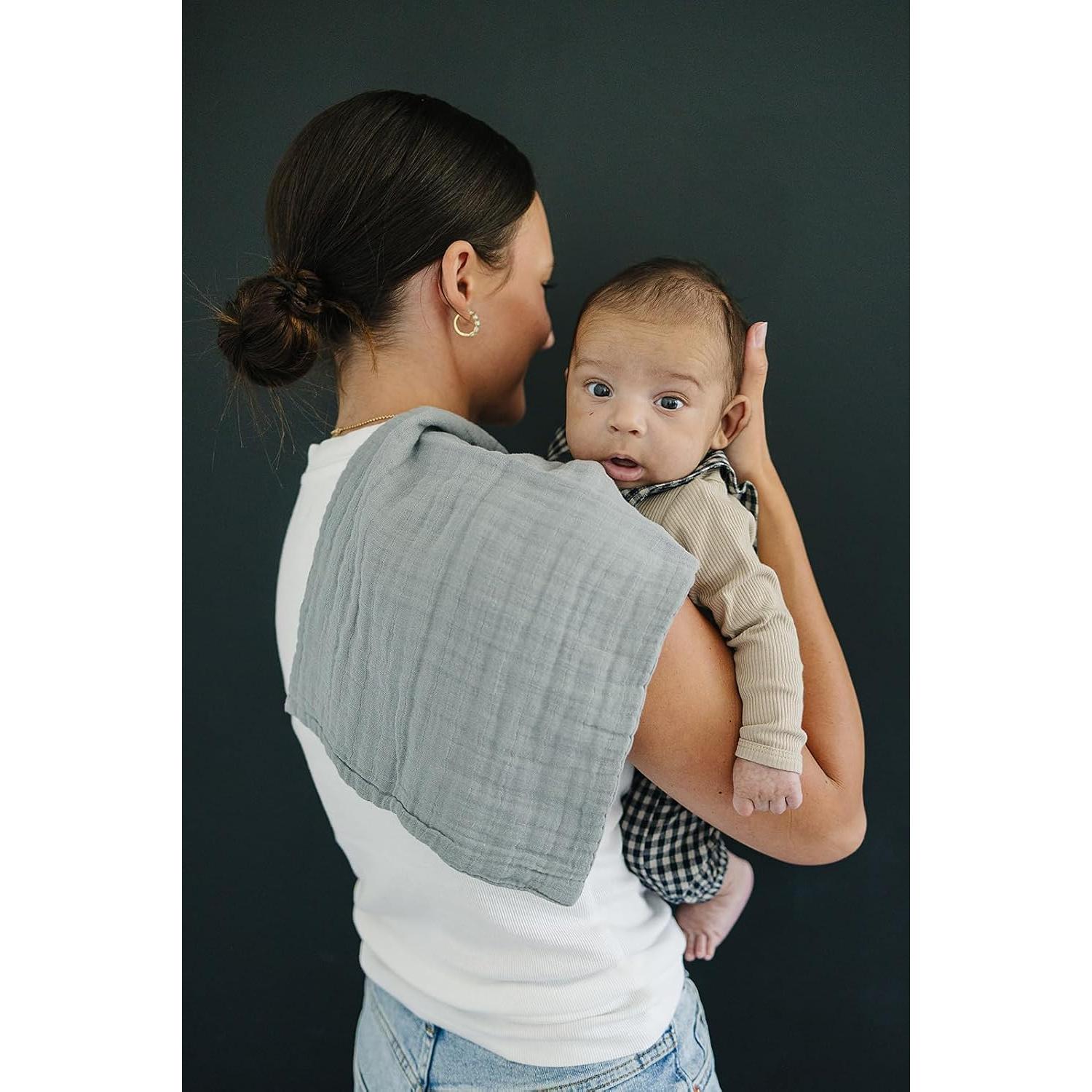 Pañales de Muselina Mebie Baby 3-Pack Azul Polvoriento