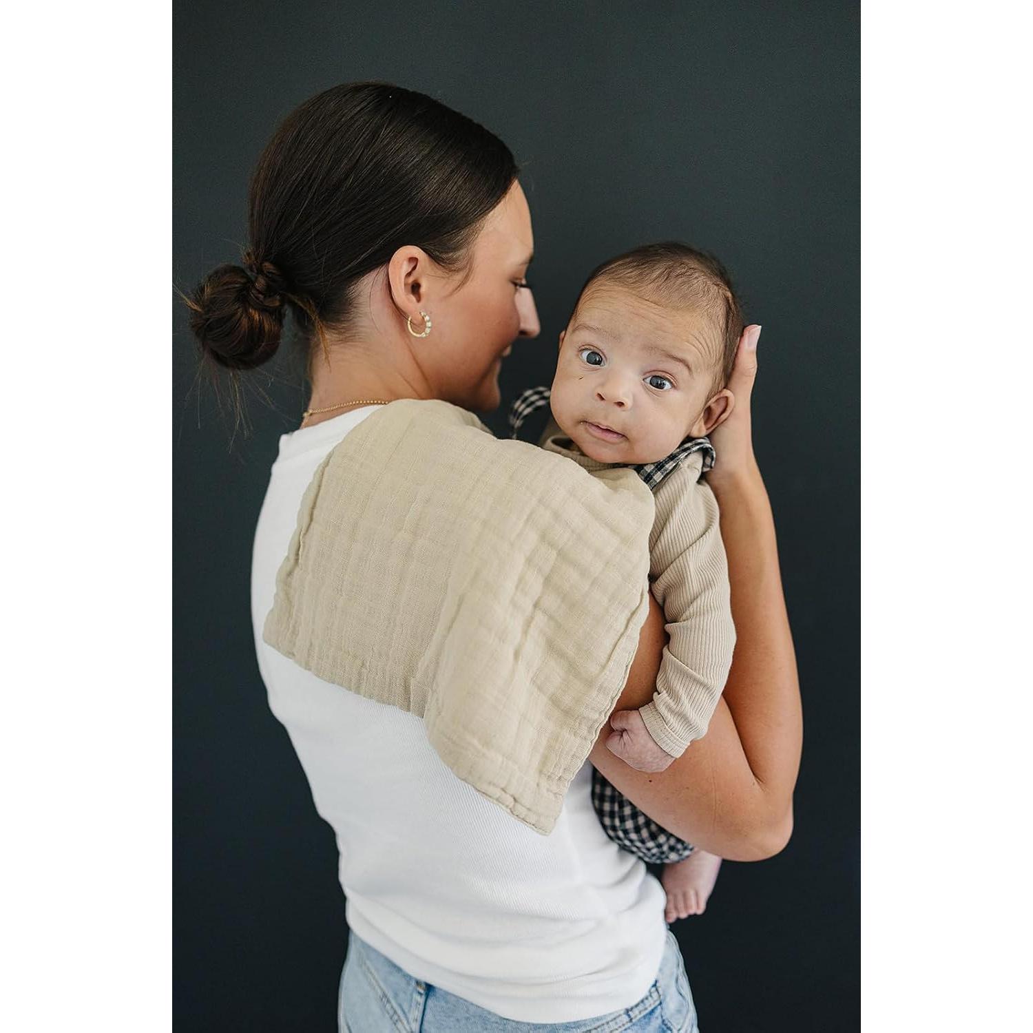 Pañales de Muselina Mebie Baby 3-Pack Azul Polvoriento