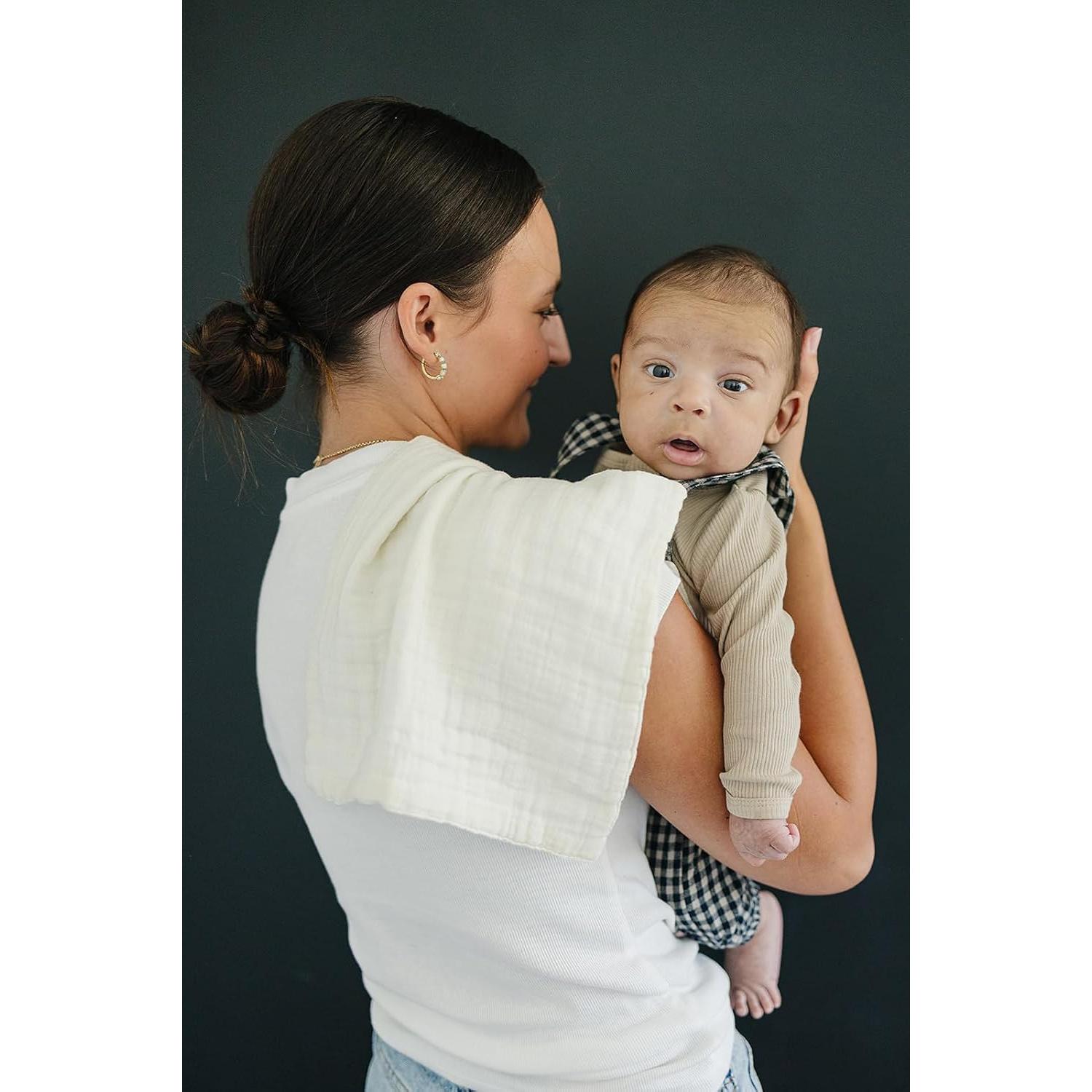 Pañales de Muselina Mebie Baby 3-Pack Azul Polvoriento