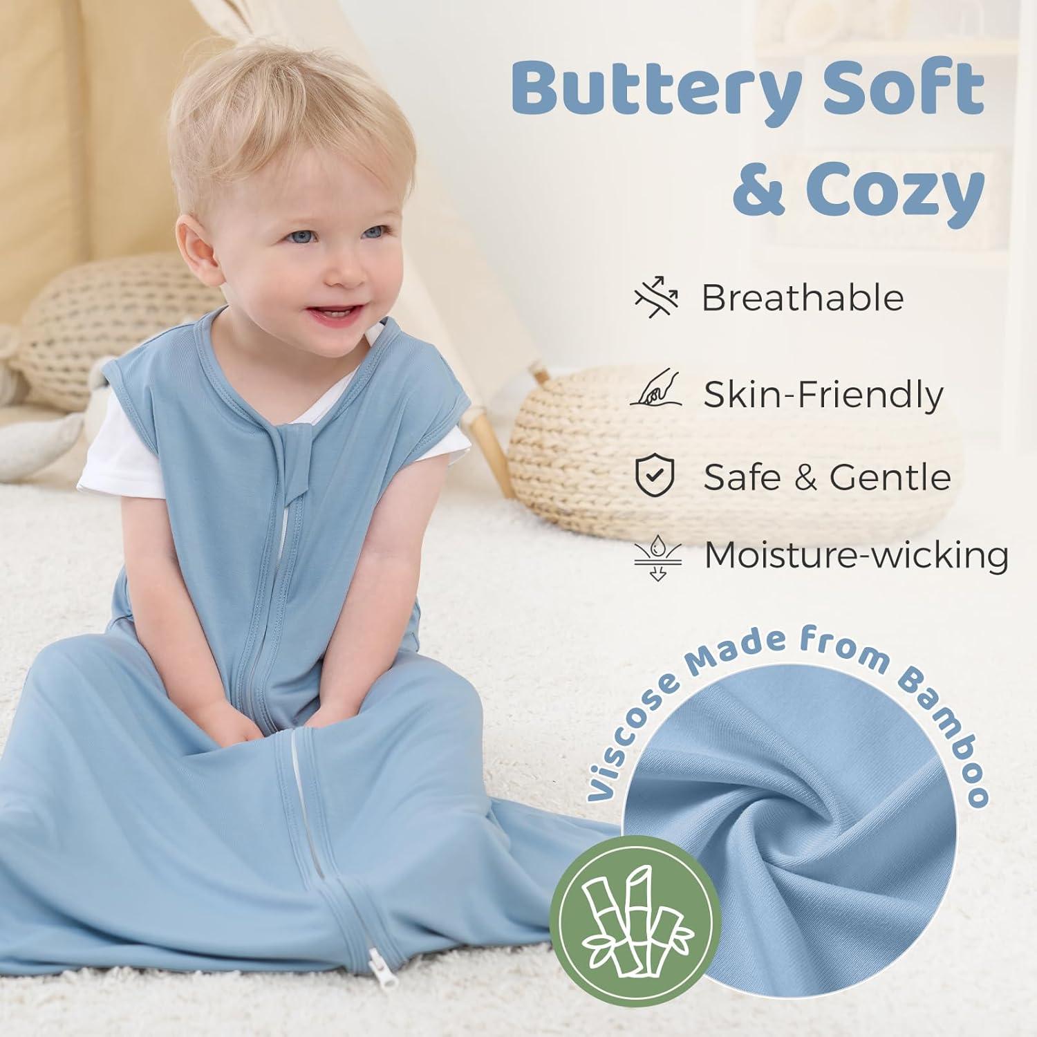 Saco de Sueño Freelooper Viscosa de Bambú 0.5 Tog Bebé 0-6 Meses