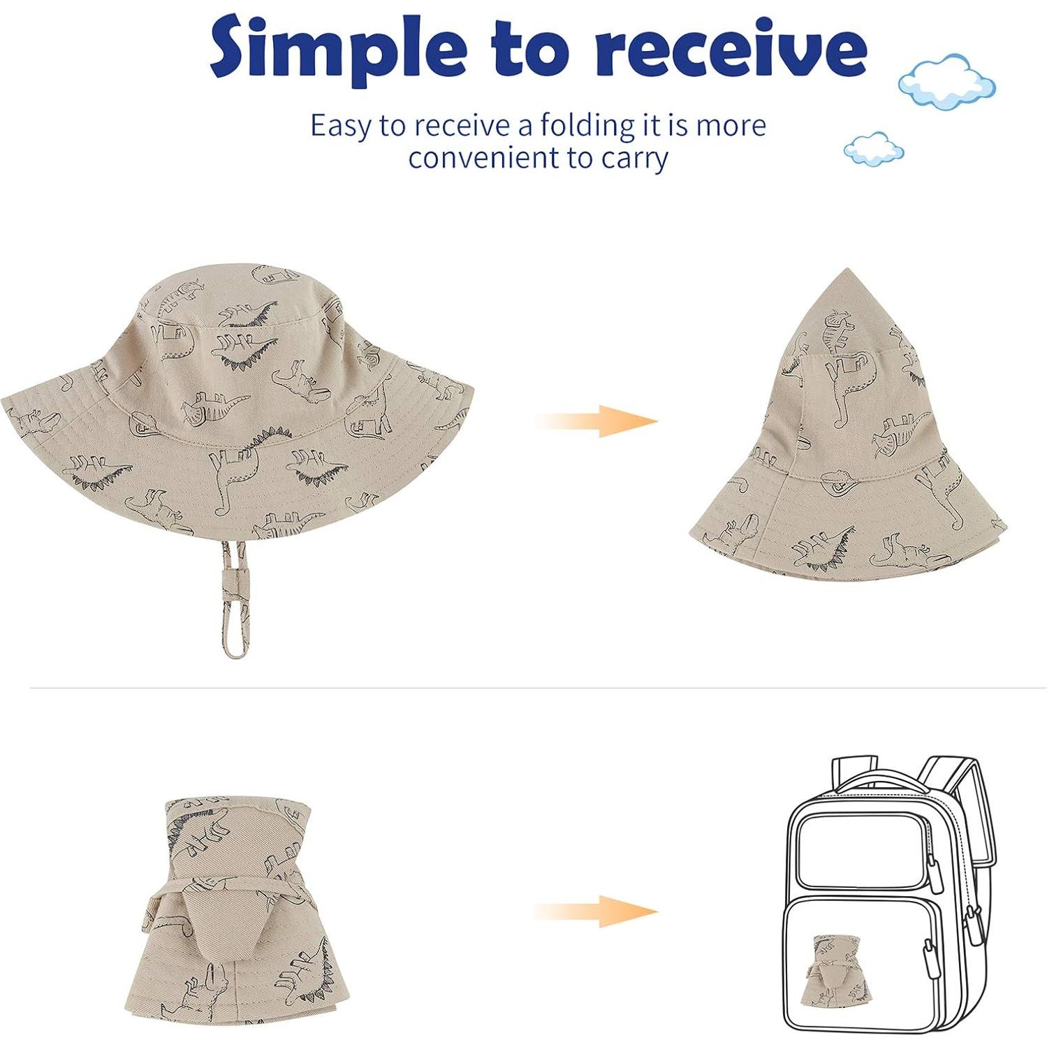 Sombrero de Sol Durio Baby 2Pack UPF 50+ para Niños