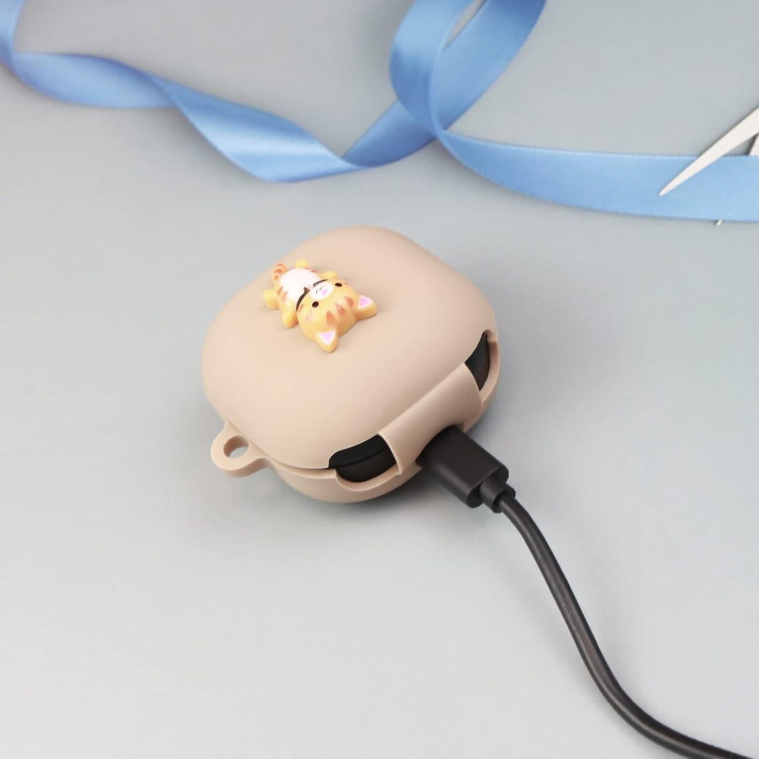 Funda de Silicona Wonhibo para Samsung Galaxy Buds 2 Pro - Oso Kawaii