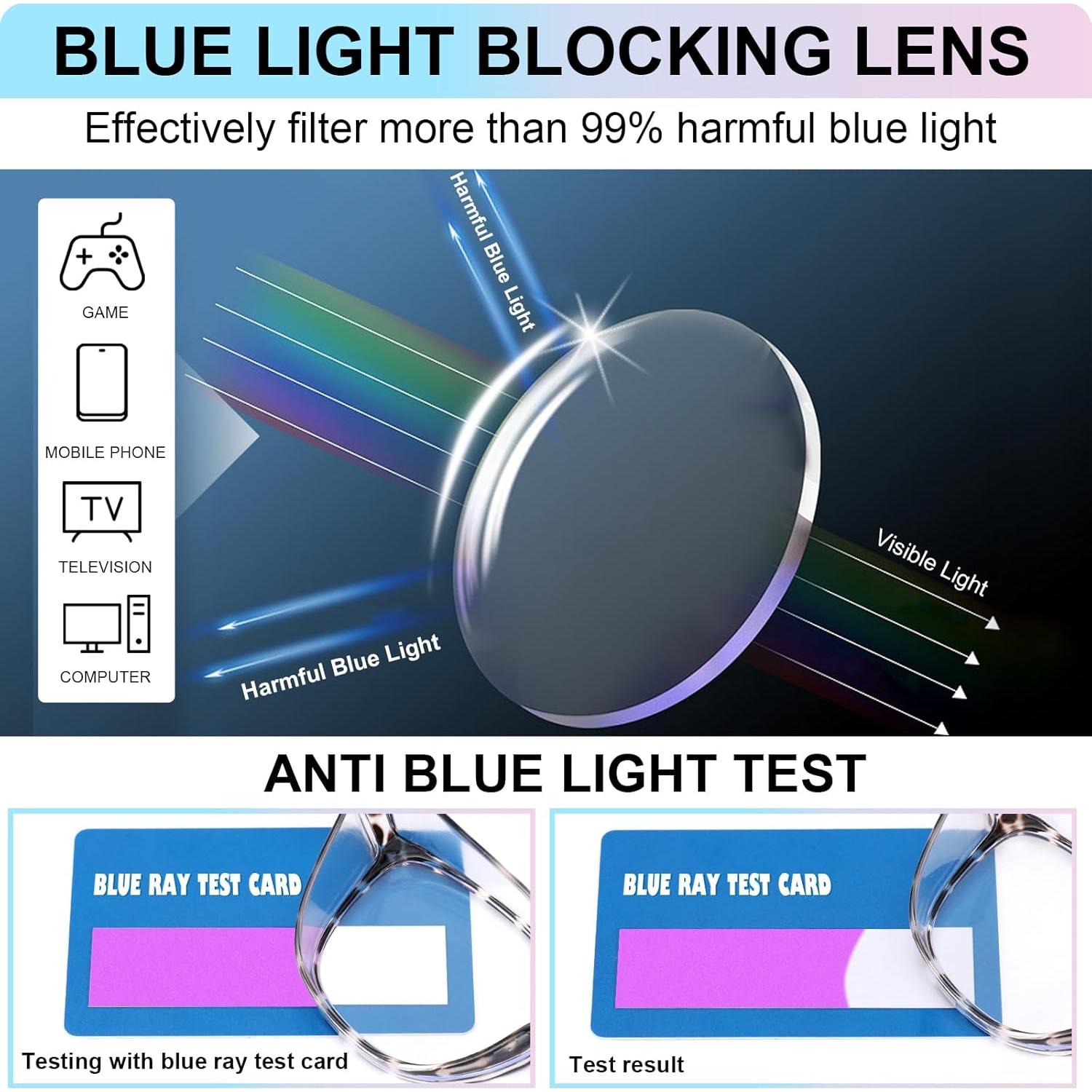 Gafas de Seguridad OXG Antivaho 4 Paquete Bloqueo Luz Azul