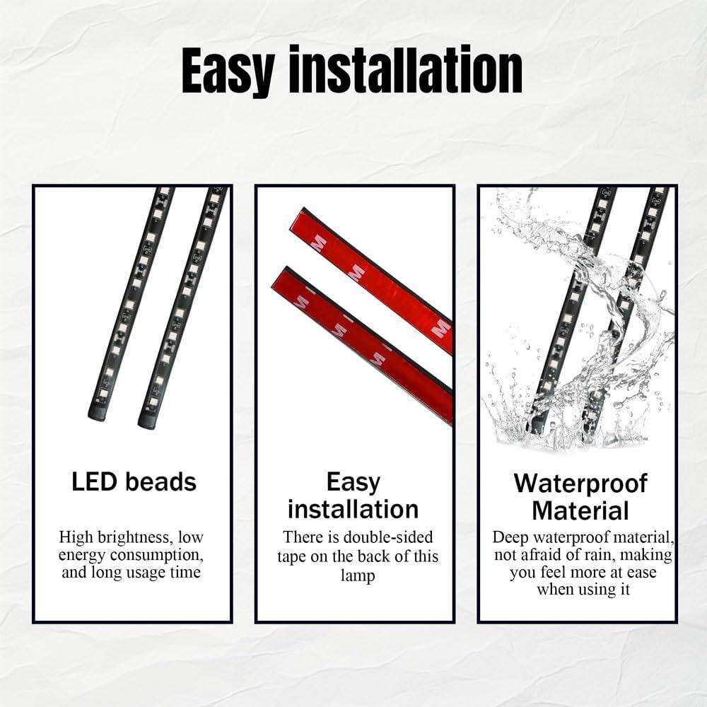 Tira de Luz LED para Auto Tecledsn Azul 12V Impermeable