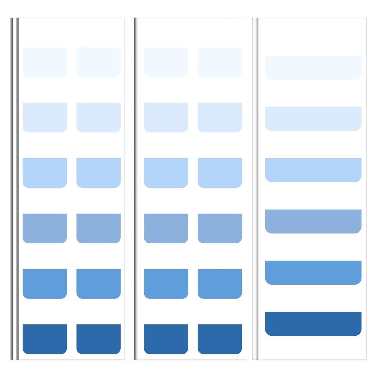 Etiquetas Adhesivas Reposicionables Janlaugh 300 Pcs Azul