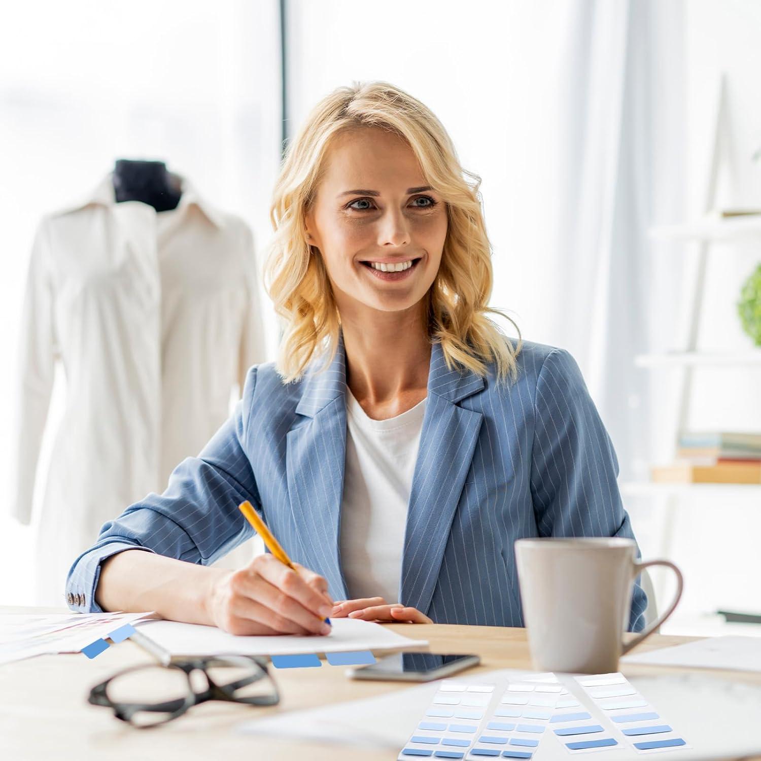 Etiquetas Adhesivas Reposicionables Janlaugh 300 Pcs Azul