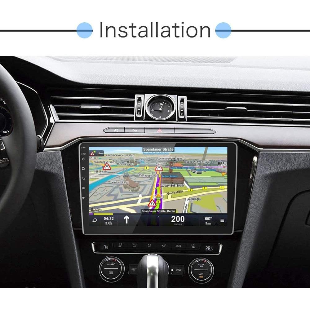 Estéreo de Coche Hikity Doble Din 10.1" Android Auto Carplay