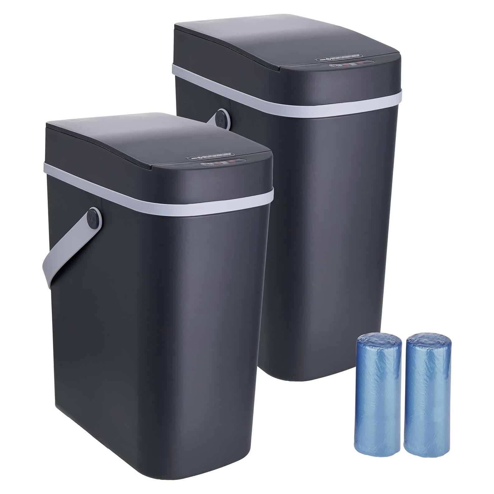 Bote de Basura Sin Contacto Desired Tools - 2 Piezas 10L Negro