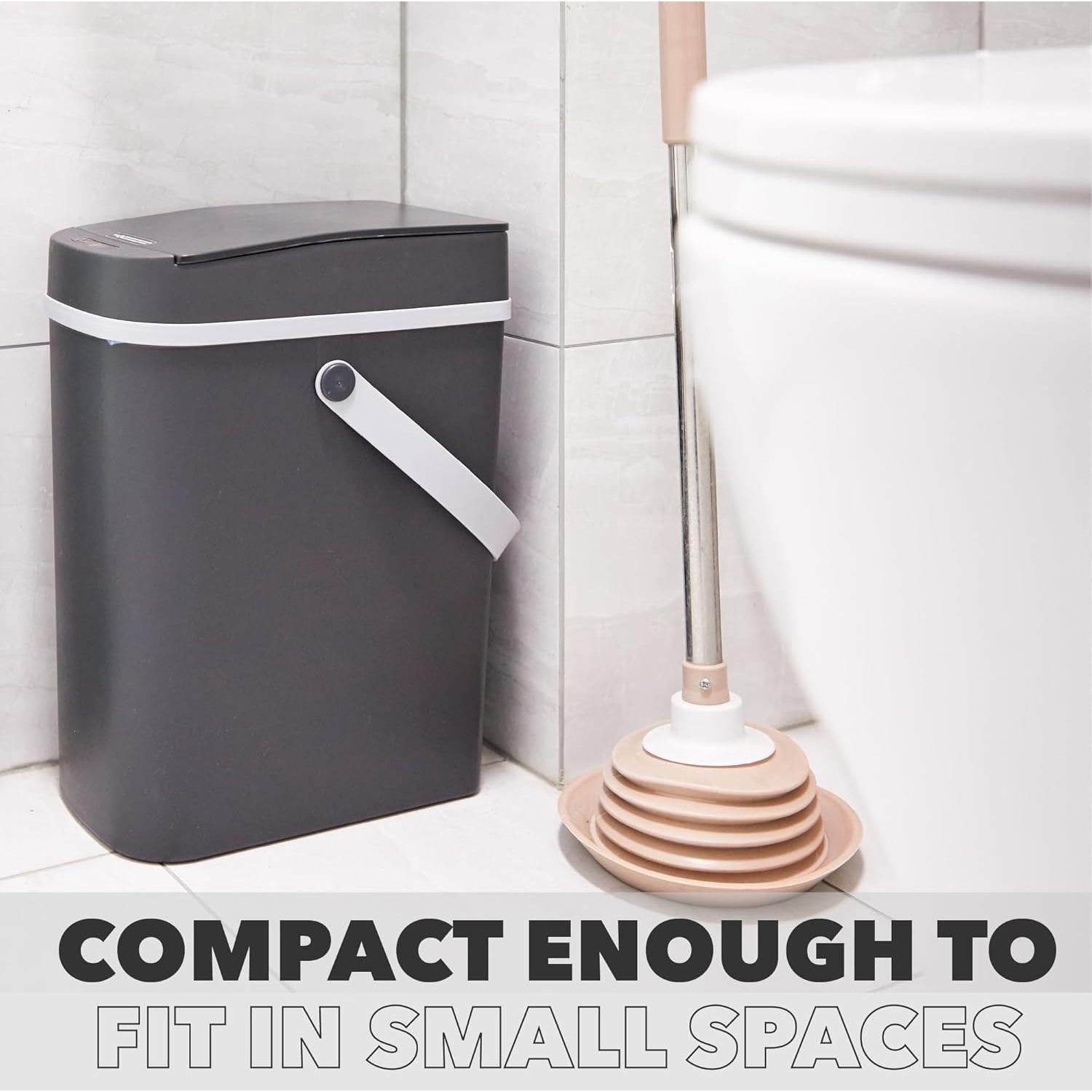 Bote de Basura Sin Contacto Desired Tools - 2 Piezas 10L Negro