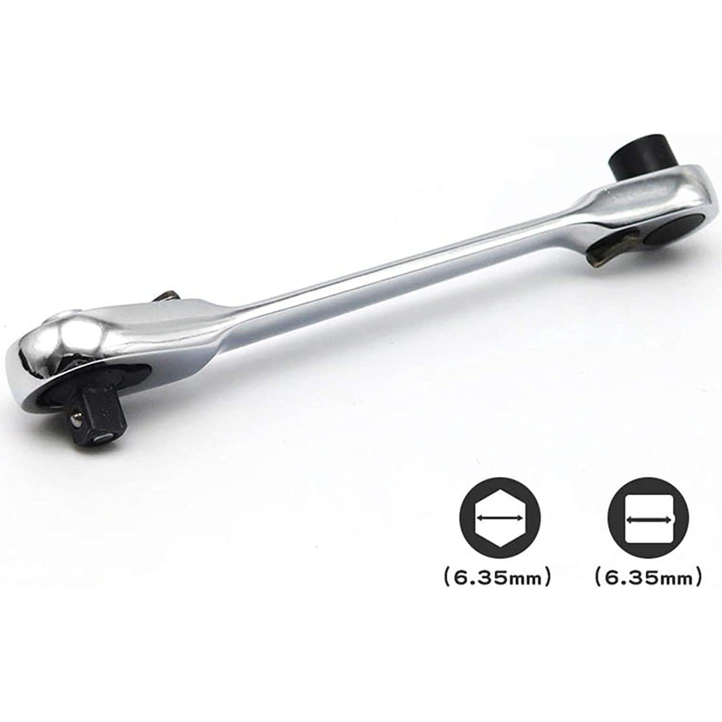 Llave de Trinquete Htppzjr Mini 1/4" (0,64 cm) 72 Dientes