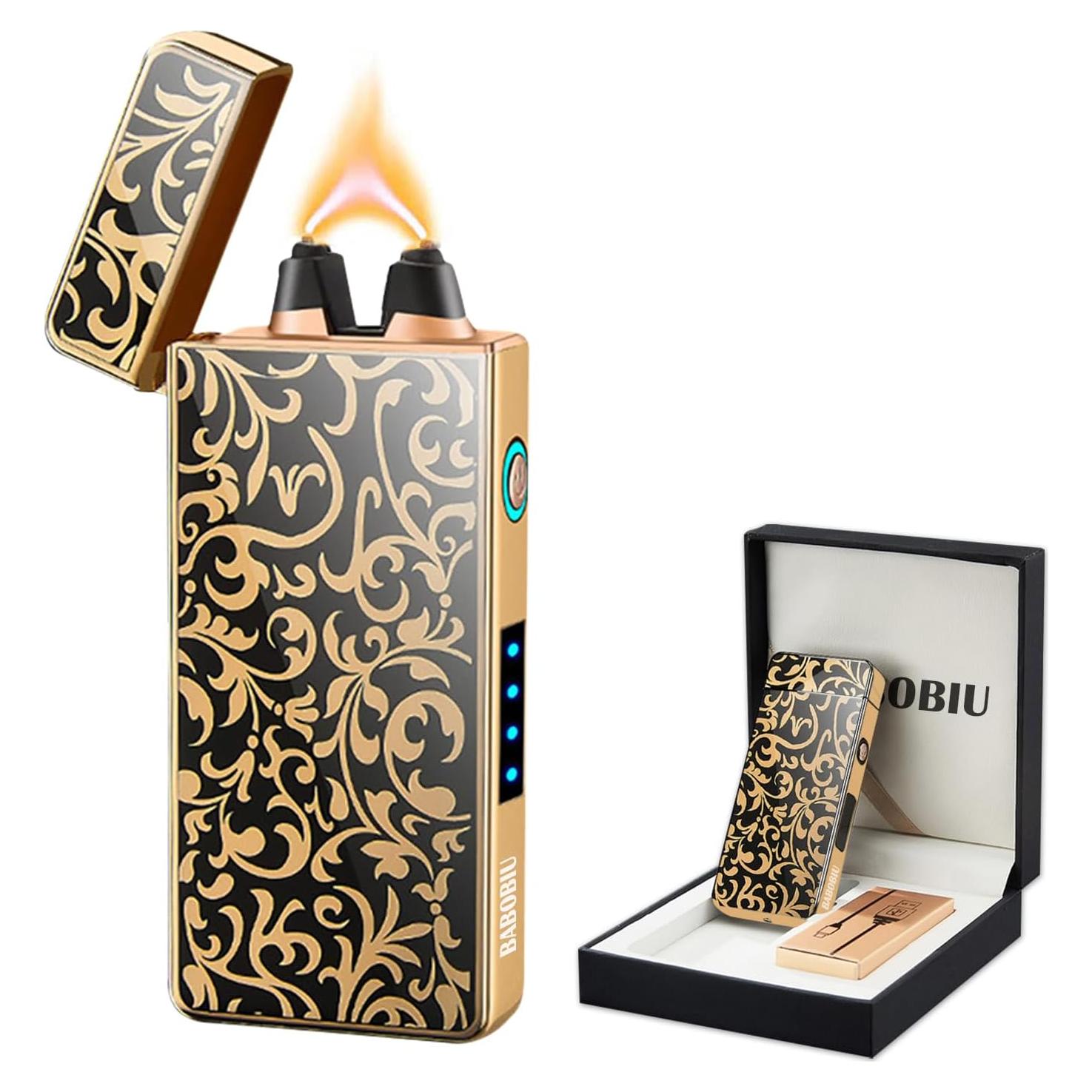 Encendedor Eléctrico BABOBIU USB Recargable a Prueba de Viento