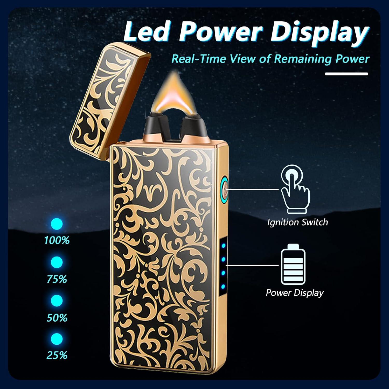 Encendedor Eléctrico BABOBIU USB Recargable a Prueba de Viento