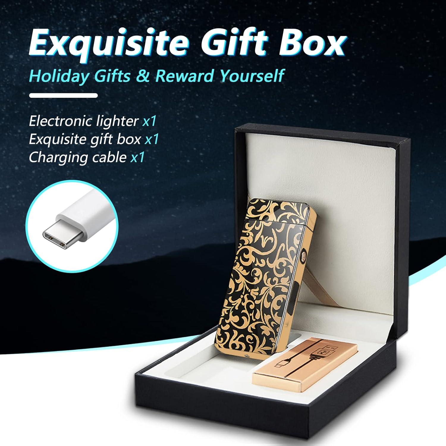 Encendedor Eléctrico BABOBIU USB Recargable a Prueba de Viento