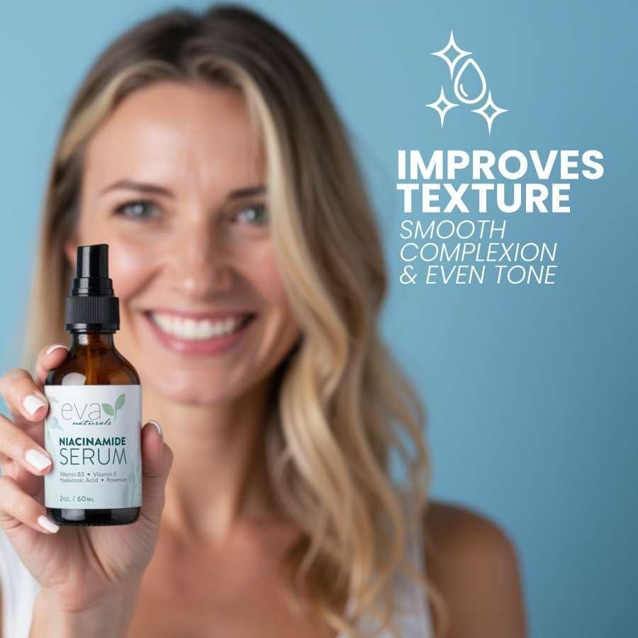 Suero Facial Niacinamida 5% Eva Naturals 60ml - Minimiza Poros