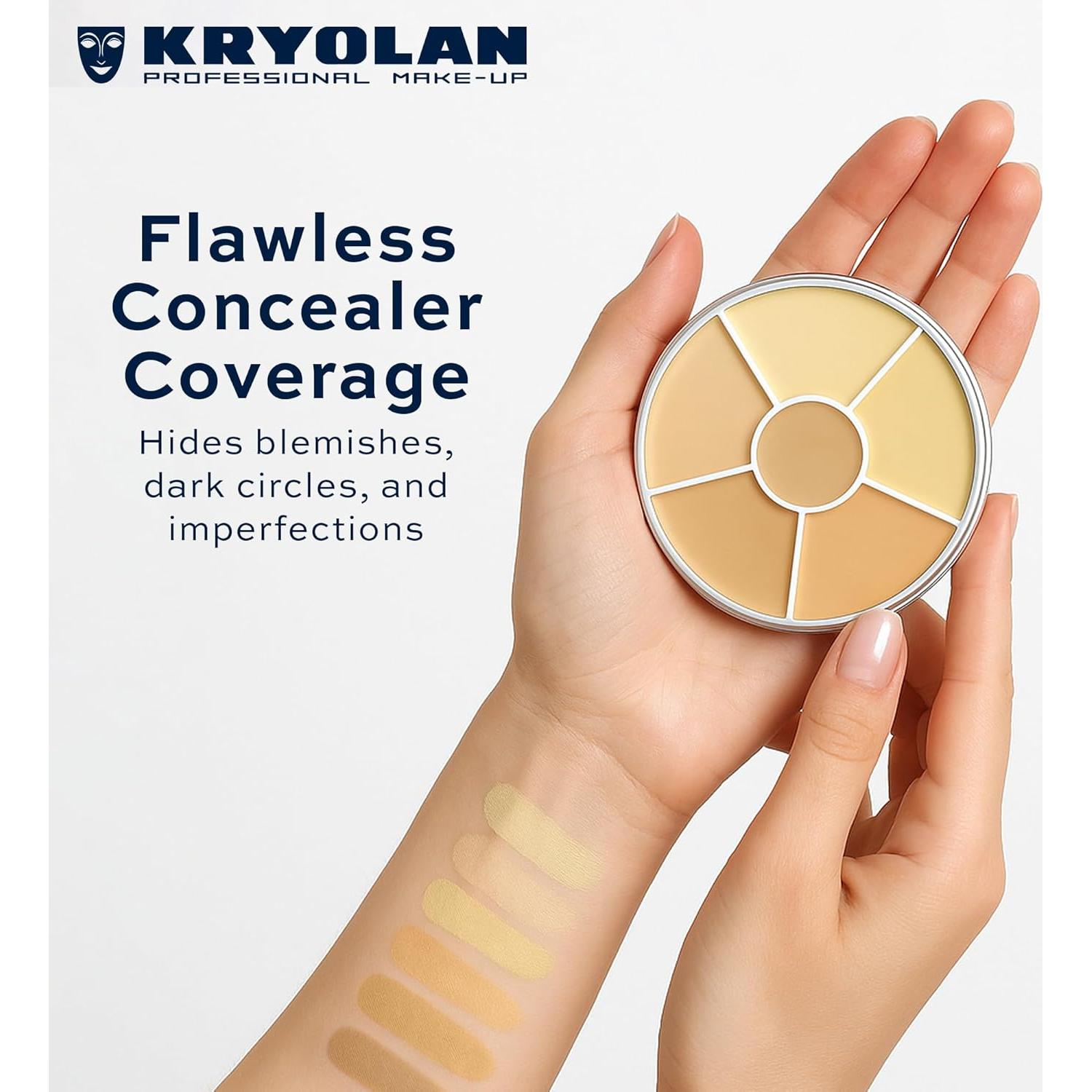Paleta de Corrector Kryolan 6 Colores - Maquillaje Profesional