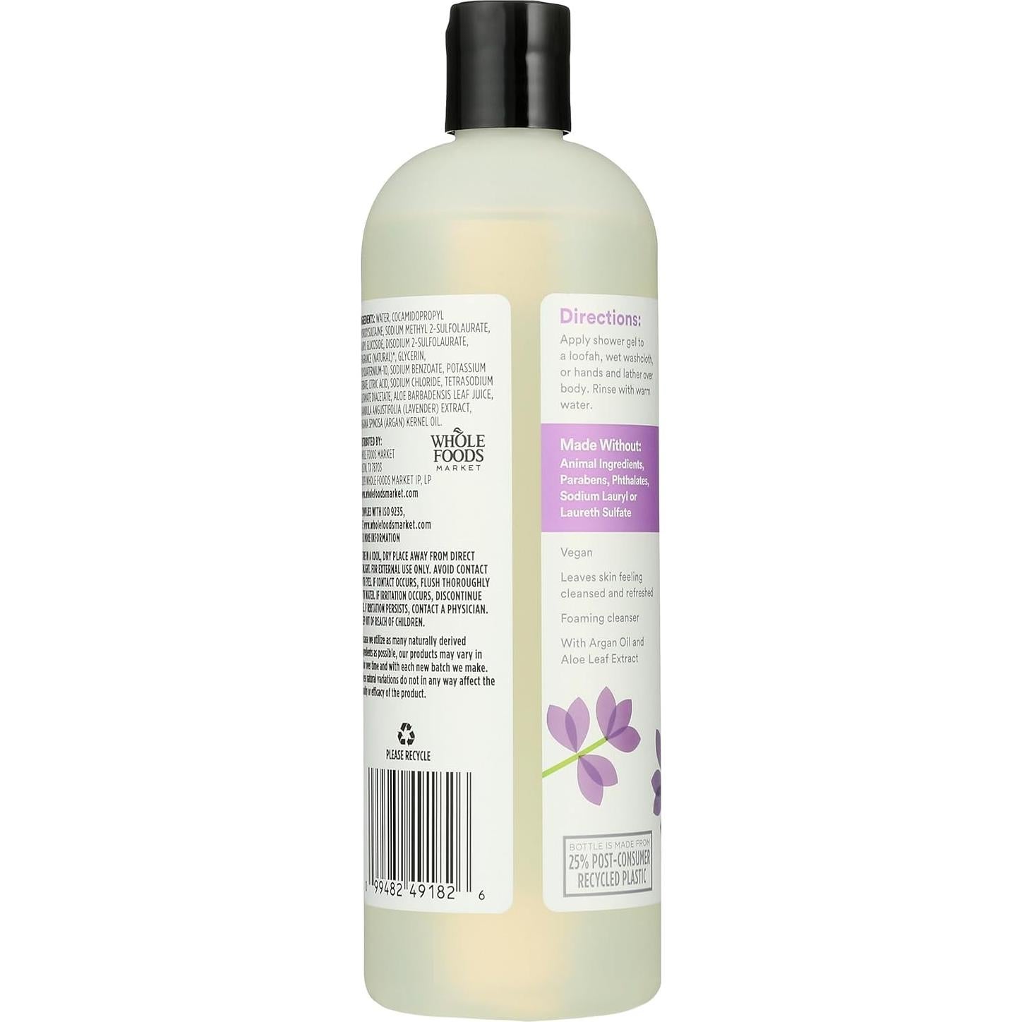 Gel de Ducha Espumoso 365 Whole Foods Lavanda 473 ml
