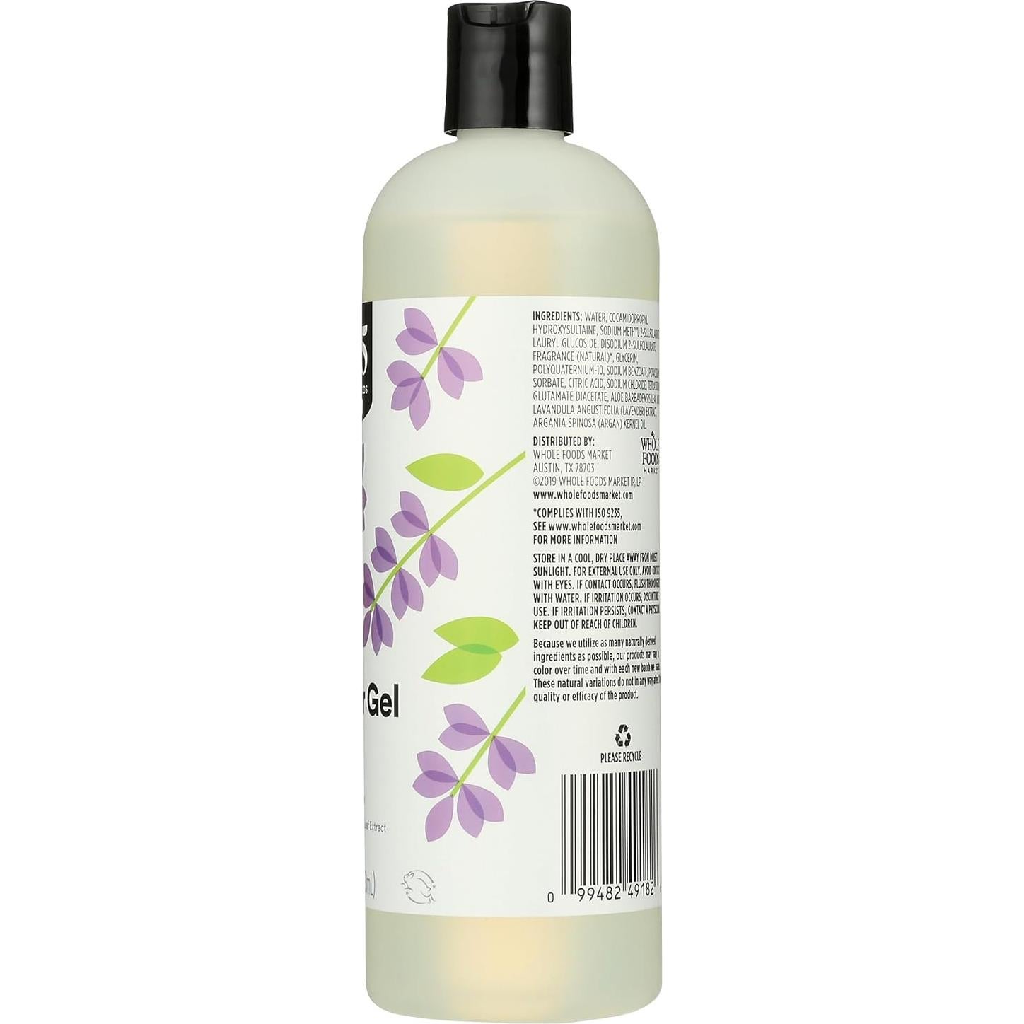 Gel de Ducha Espumoso 365 Whole Foods Lavanda 473 ml