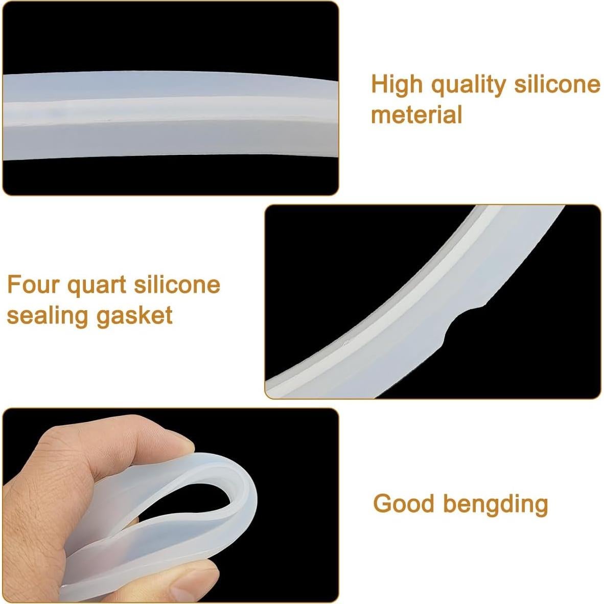 Anillo de Sellado de Silicona CKANDAY para Ollas Instant Pot 6 Qt