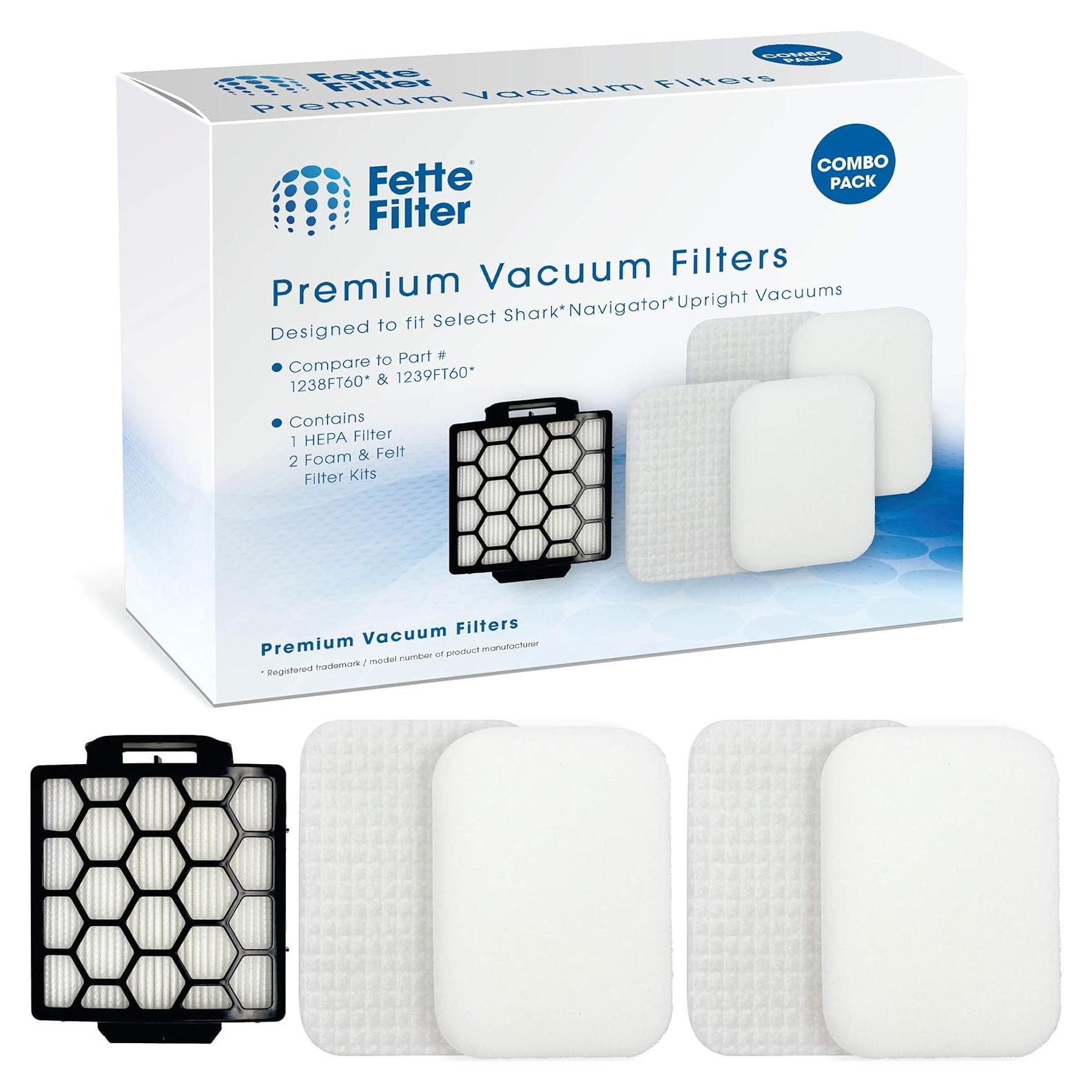 Kit de Filtros de Reemplazo Fette Filter para Aspiradora Shark