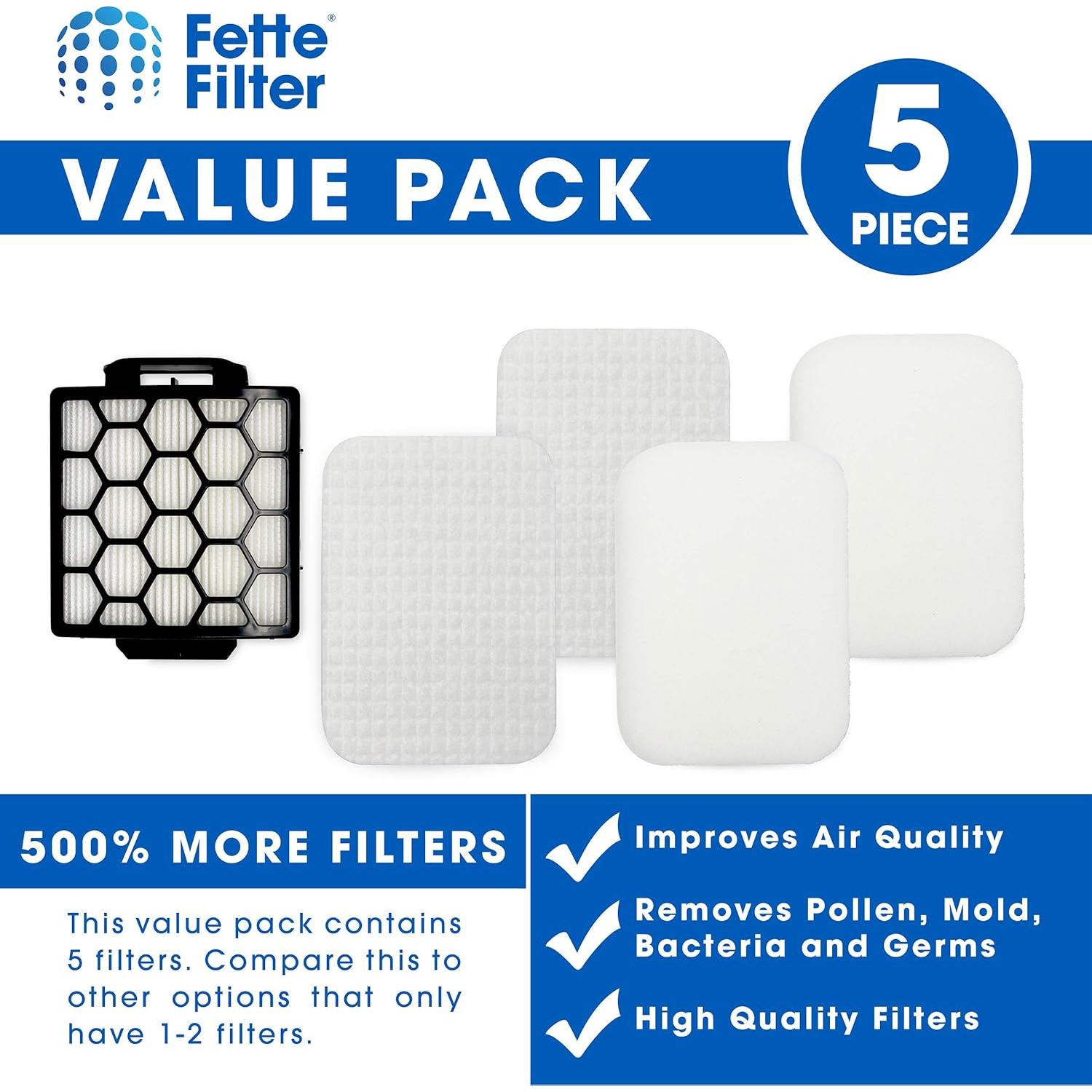 Kit de Filtros de Reemplazo Fette Filter para Aspiradora Shark