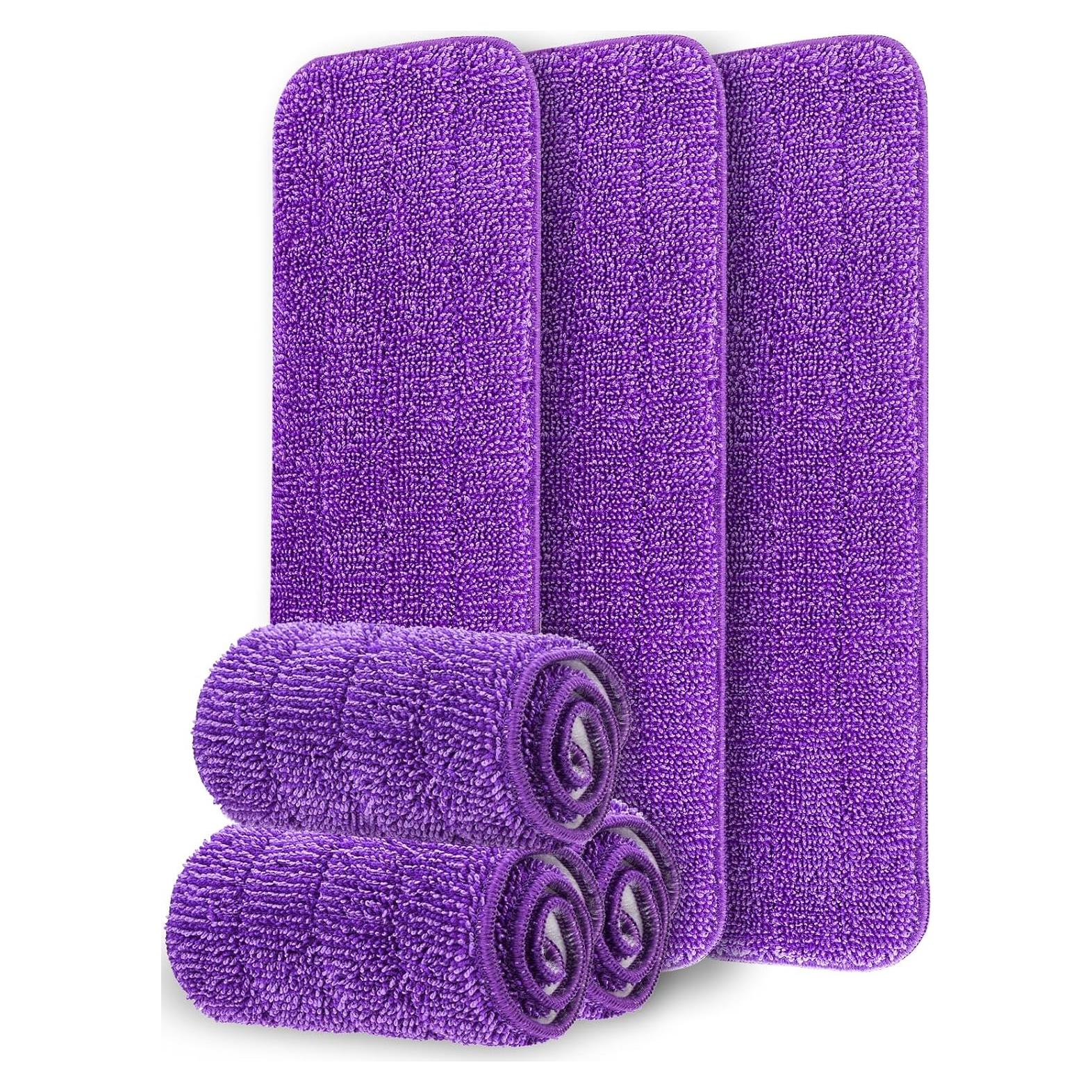 Paquete de 6 almohadillas de fregona reutilizables Mellbree