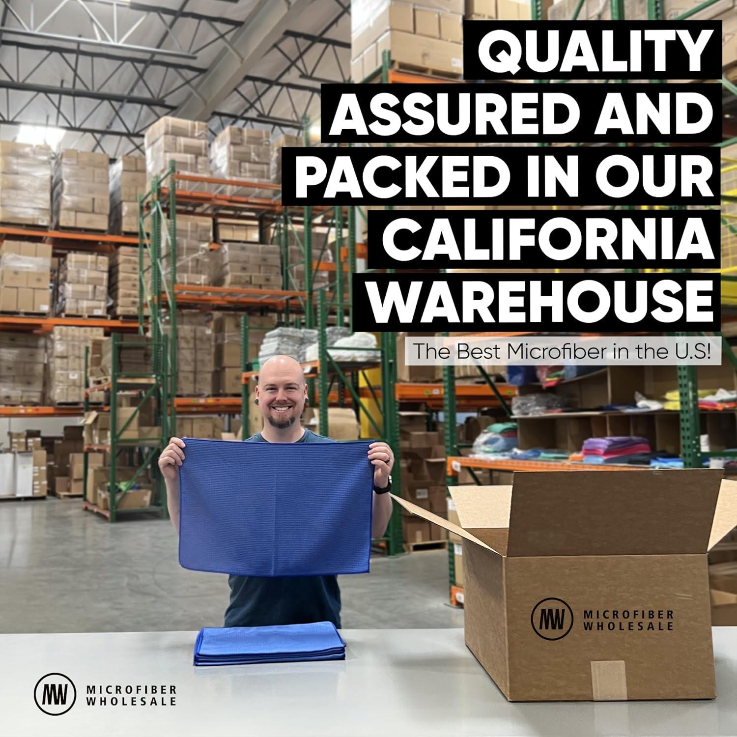 Toallas de Cocina Microfibra Waffle Azul 16x24 cm - 6 Paquete