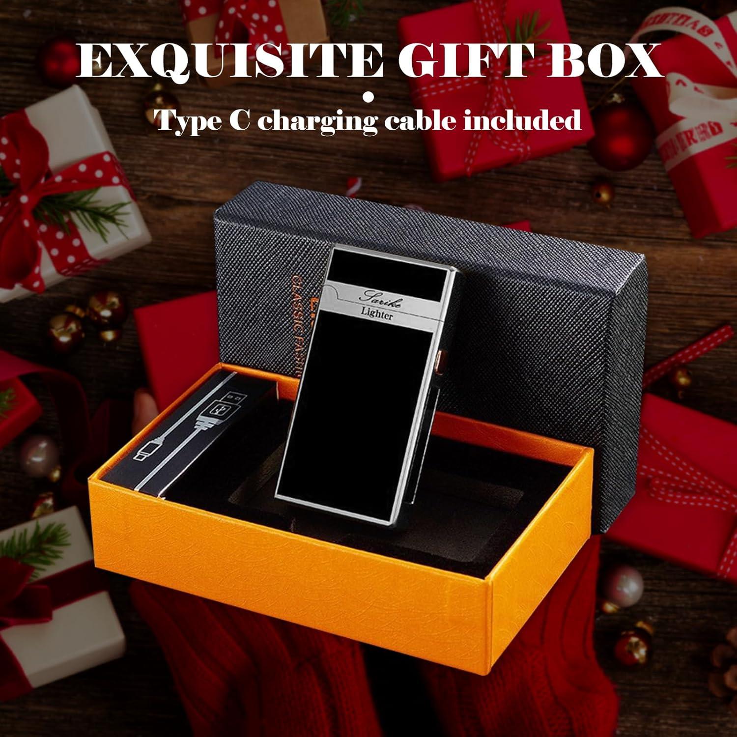 Encendedor Eléctrico BABOBIU Doble Arco Plasma Recargable USB