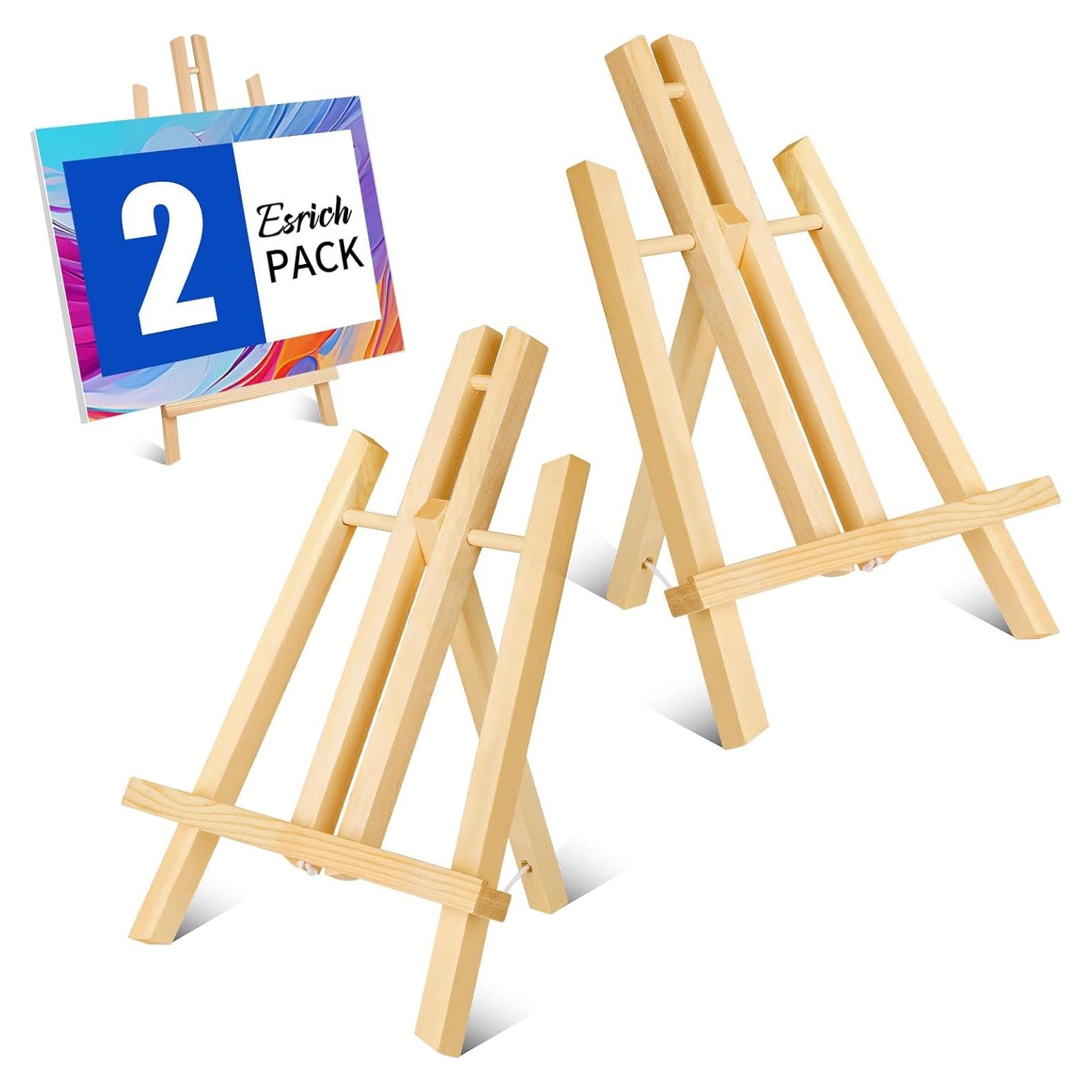 Caballete de Mesa de Madera ESRICH 30cm - 2 Pack Plegable