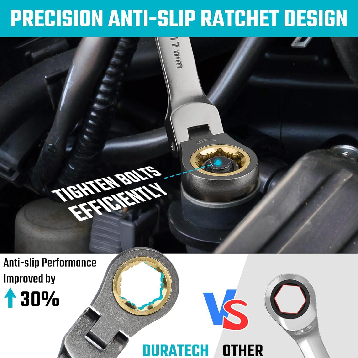 Juego de Llaves Combinadas DURATECH 12 Piezas 8-19 mm