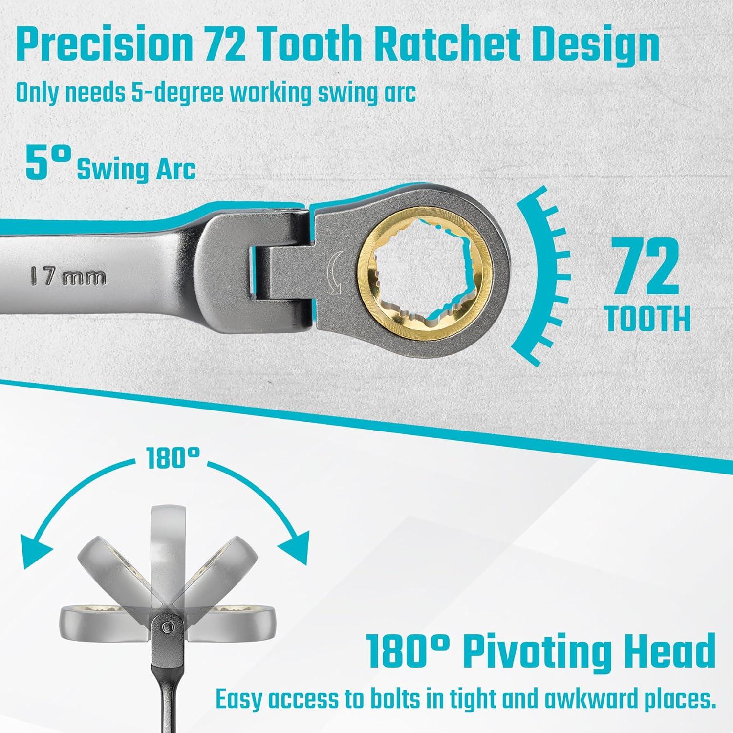 Juego de Llaves Combinadas DURATECH 12 Piezas 8-19 mm