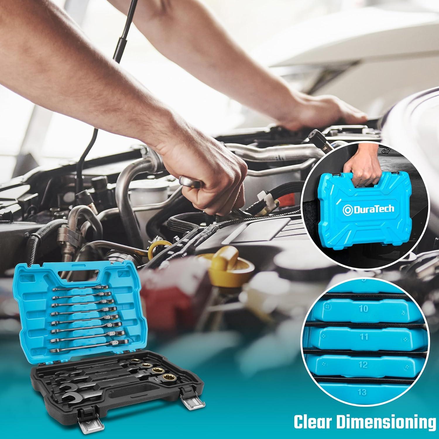 Juego de Llaves Combinadas DURATECH 12 Piezas 8-19 mm