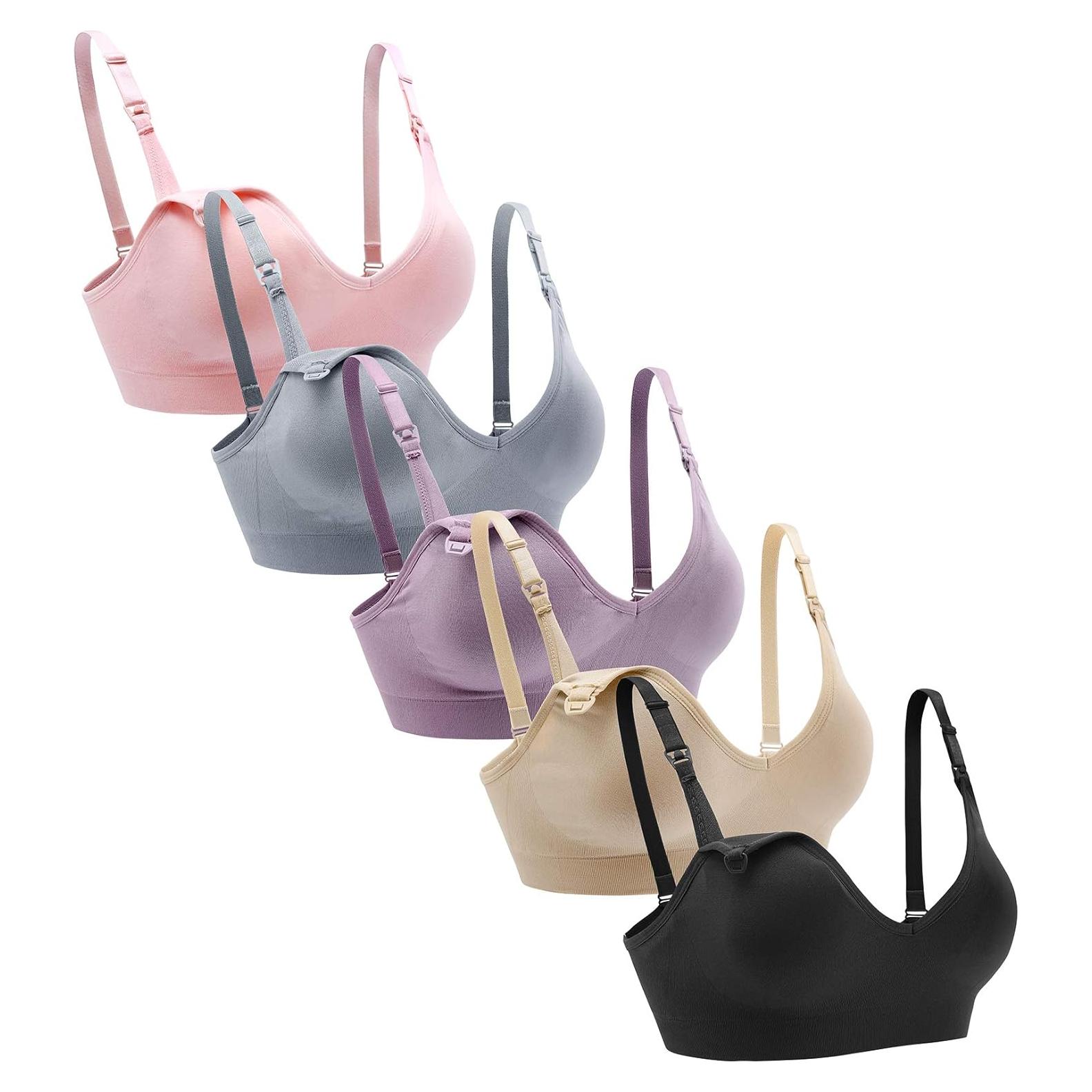 Sujetador de Lactancia Suekaphin 5pack Sin Aros V Cuello