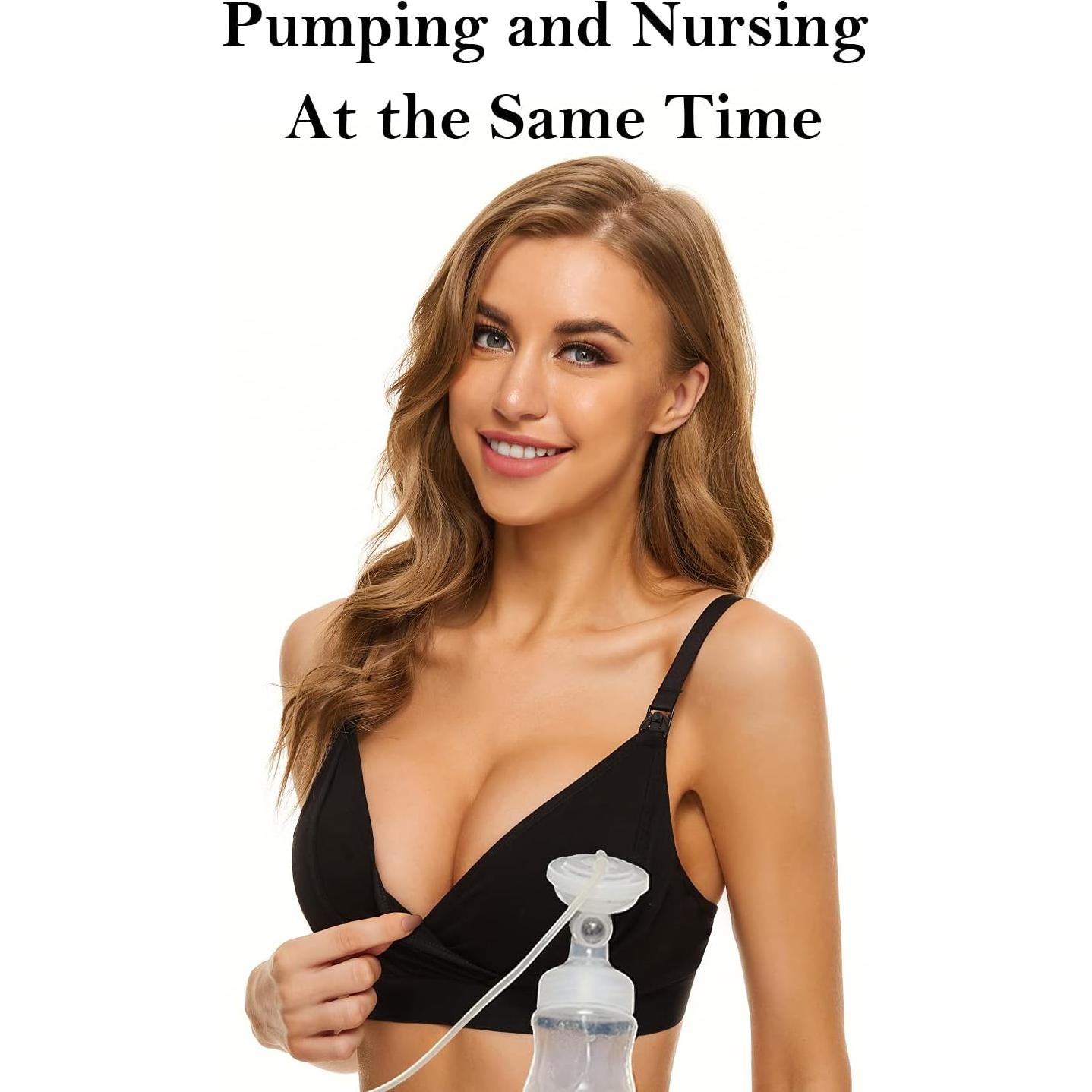 Sostén de Extracción Manos Libres Calabaza Talla Grande Negro