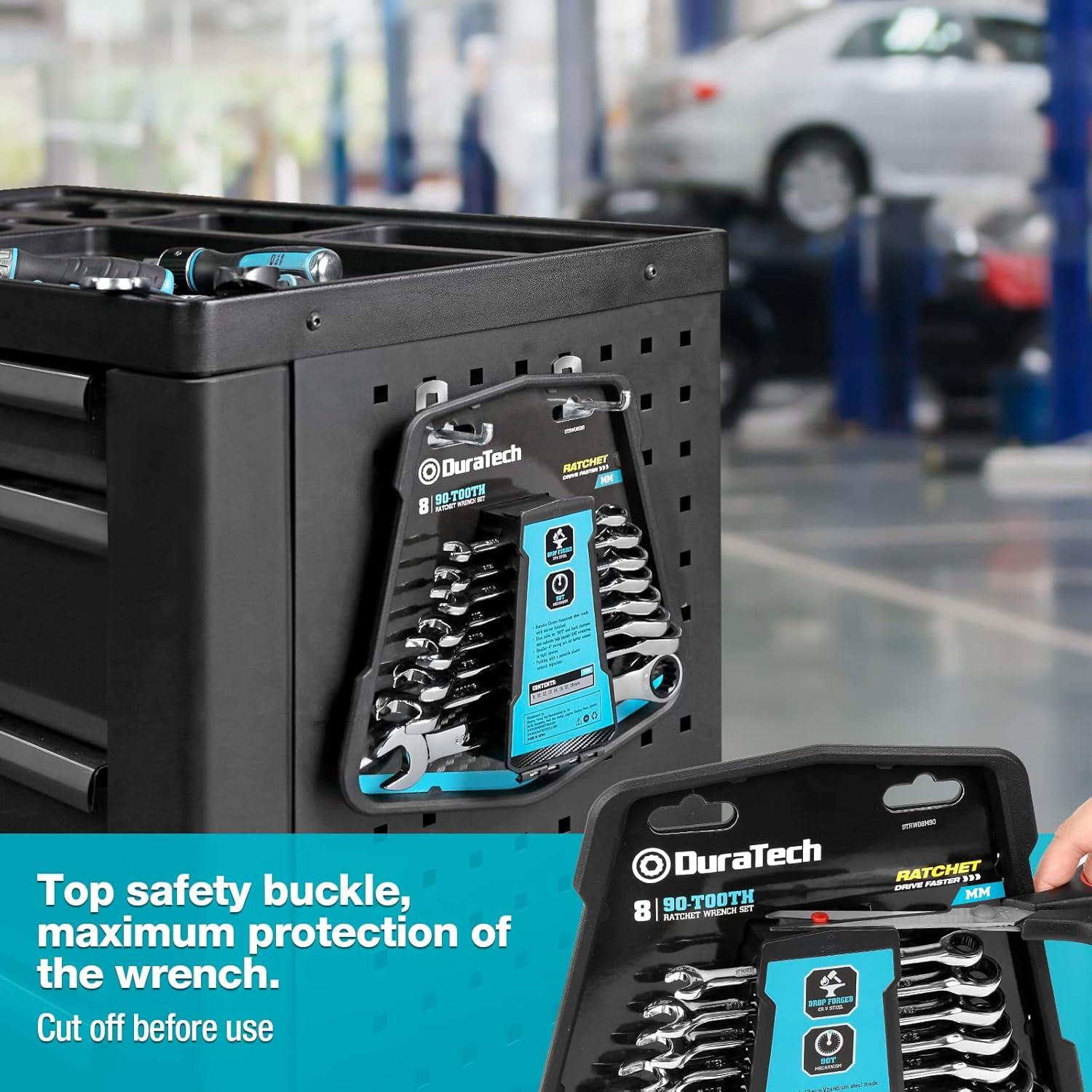 Juego de Llaves Combinadas 8 Piezas DURATECH 90 Dientes