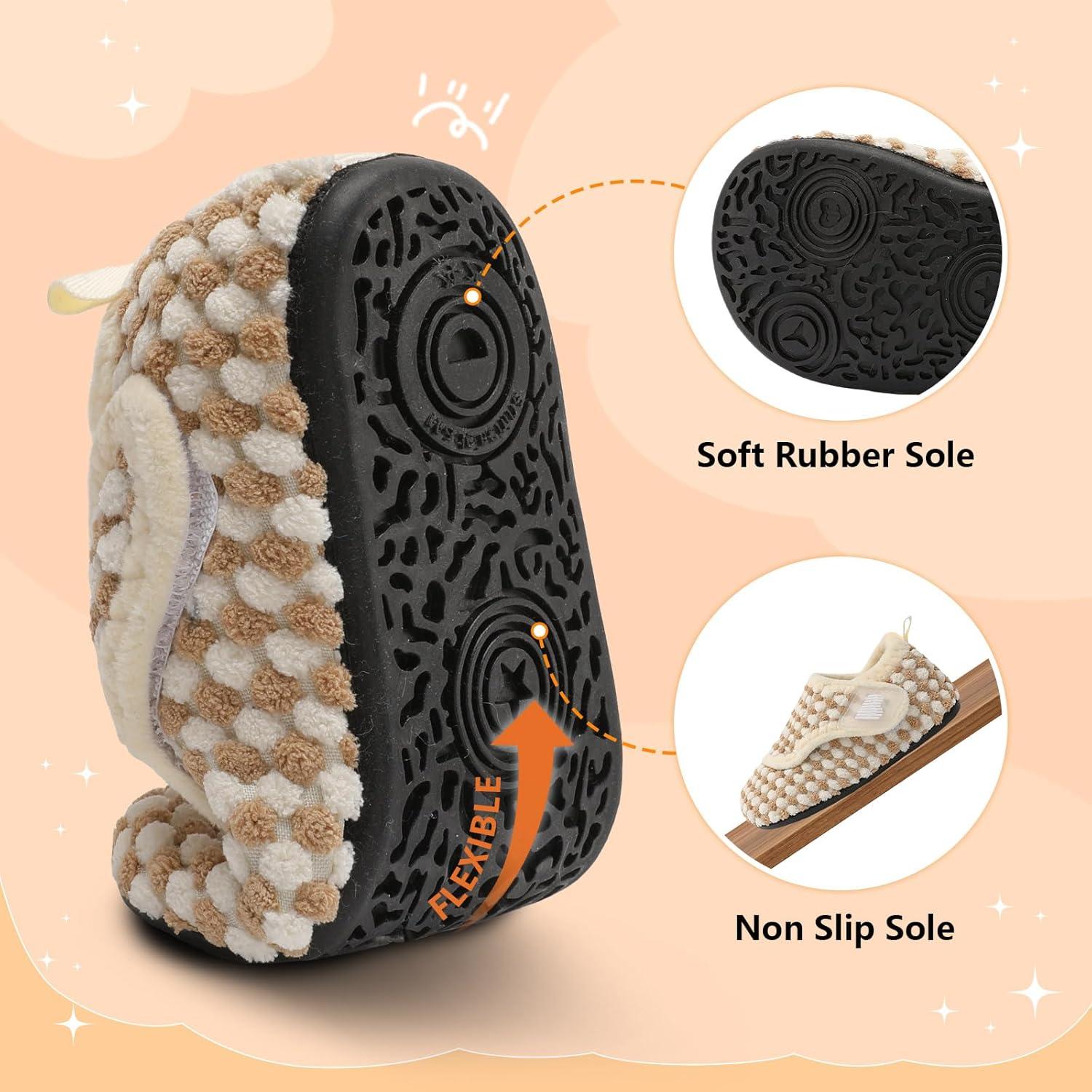 Zapatillas para Niños BARERUN Antideslizantes 6-12 Meses Beigedot