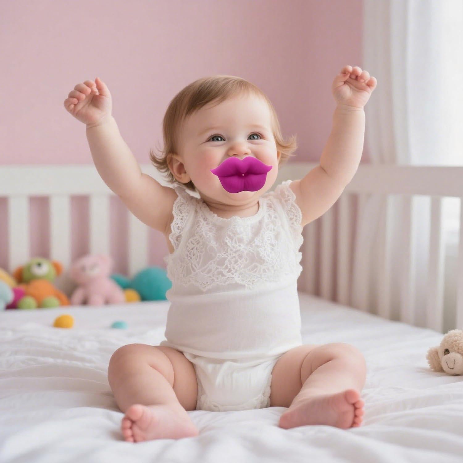 Chupetes Divertidos para Bebés 0-18 Meses - 3 Paquetes