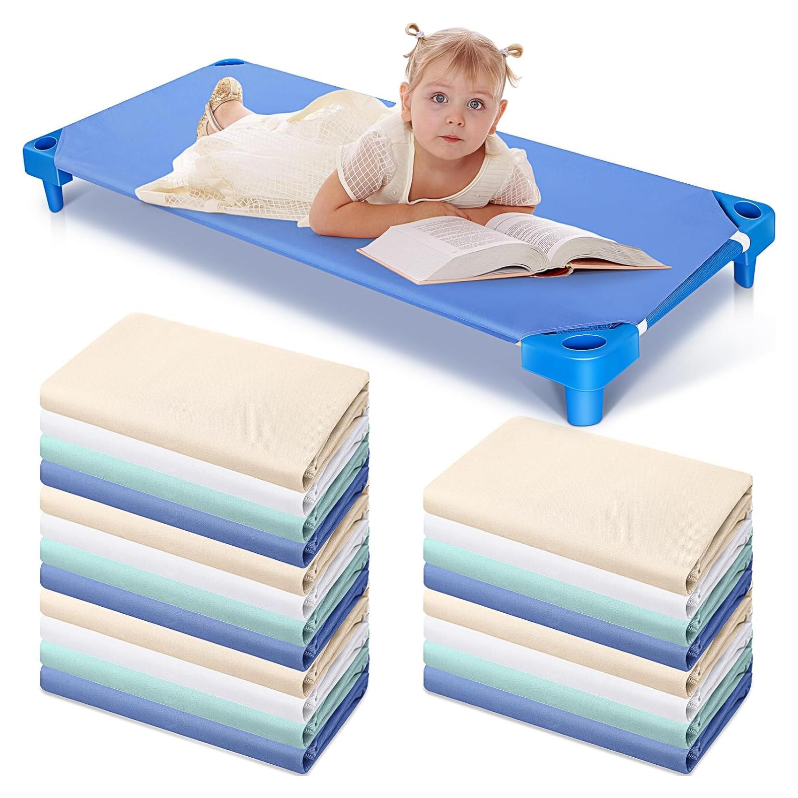 Sábanas Ajustadas para Cunas Macarrie 30 Pcs Algodón 130x60 cm