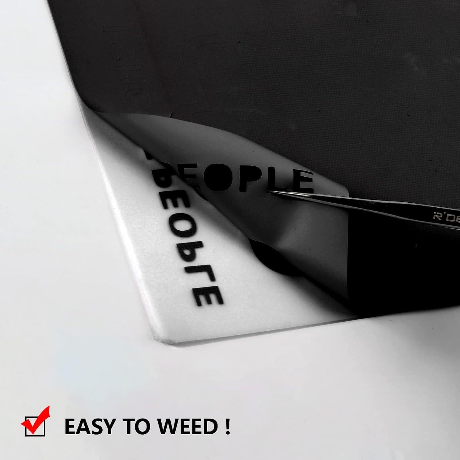 Vinilo de Transferencia de Calor HTV Kenteer Negro 10 Hojas 30.48x25.4cm