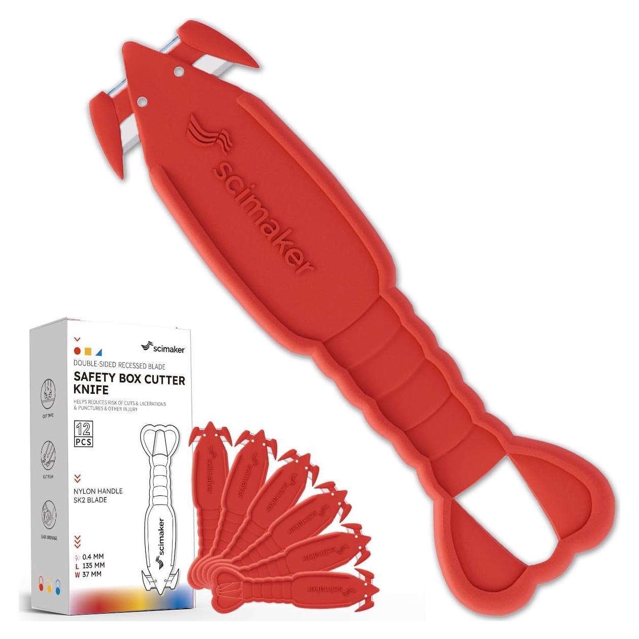 Cortador de Cajas Scimaker HKA62 Acero Inoxidable 12 Piezas