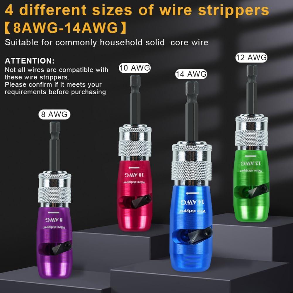 Destripador de Cables Automático ZEosonor 4 Piezas 6-14 AWG