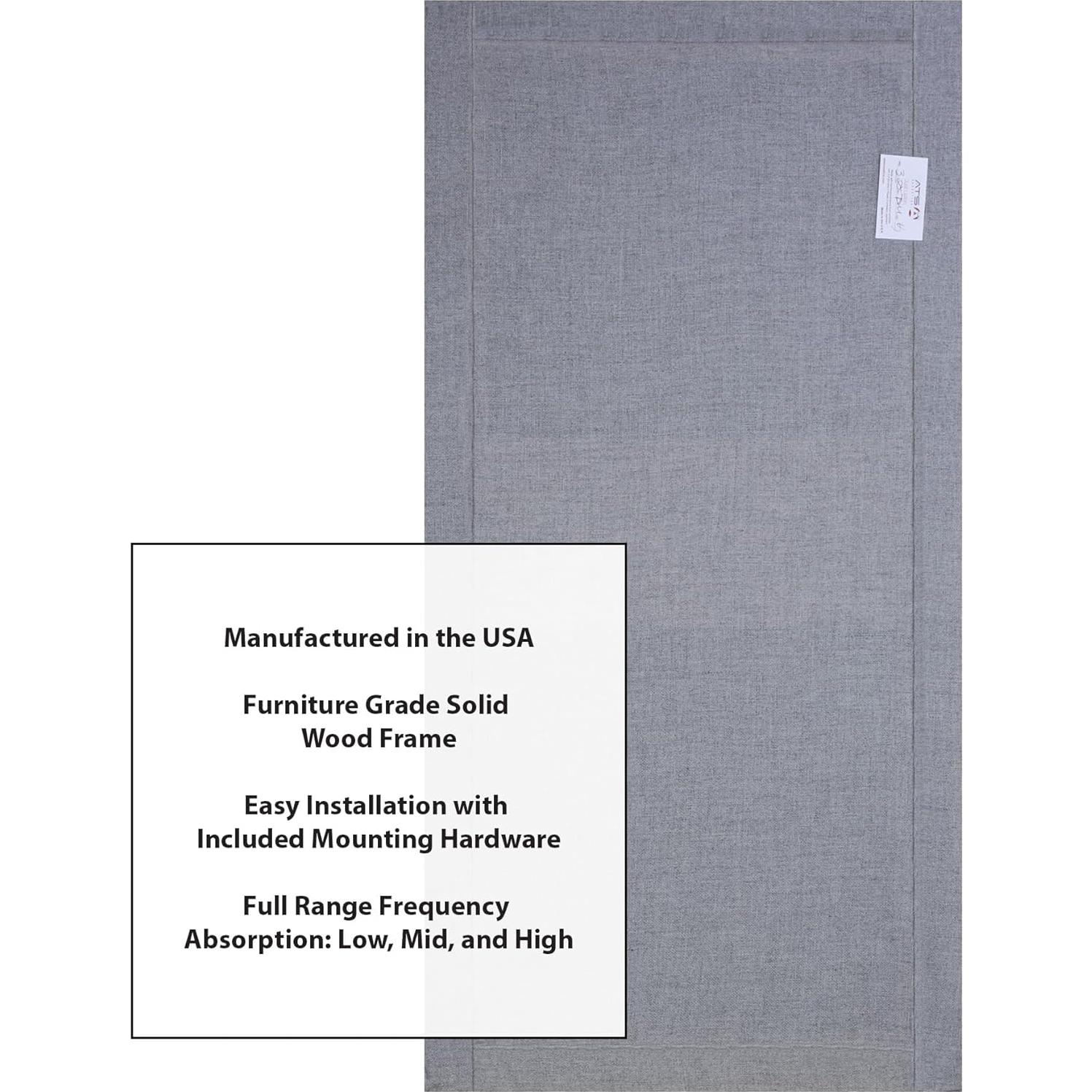 Panel Acústico ATS Acoustics Trampa de Graves 61x122cm Humo Azul