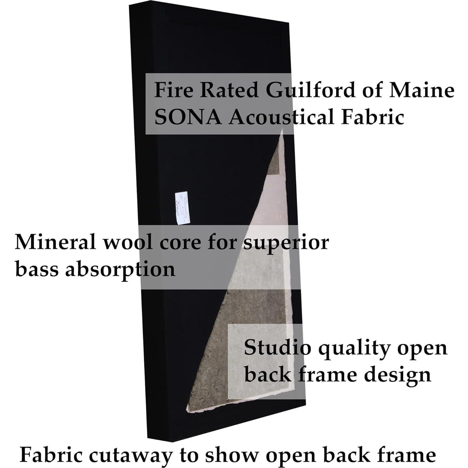 Panel Acústico ATS Acoustics Trampa de Graves 61x122cm Humo Azul