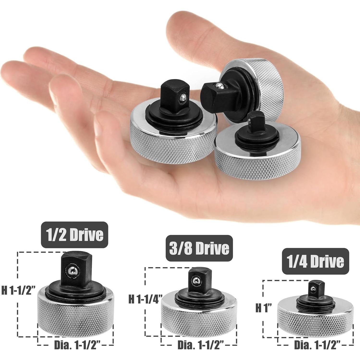 Juego de Mini Llaves de Dedo YAKAMOZ 3 Piezas 1/4 3/8 1/2