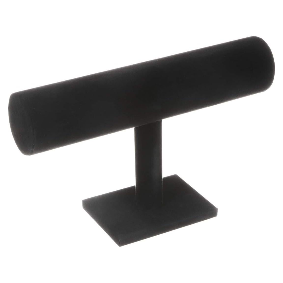 Soporte de Joyería T-Bar TENINYU Terciopelo Negro 22.86x13.97cm