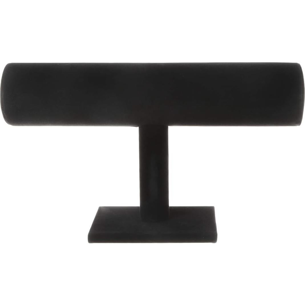 Soporte de Joyería T-Bar TENINYU Terciopelo Negro 22.86x13.97cm